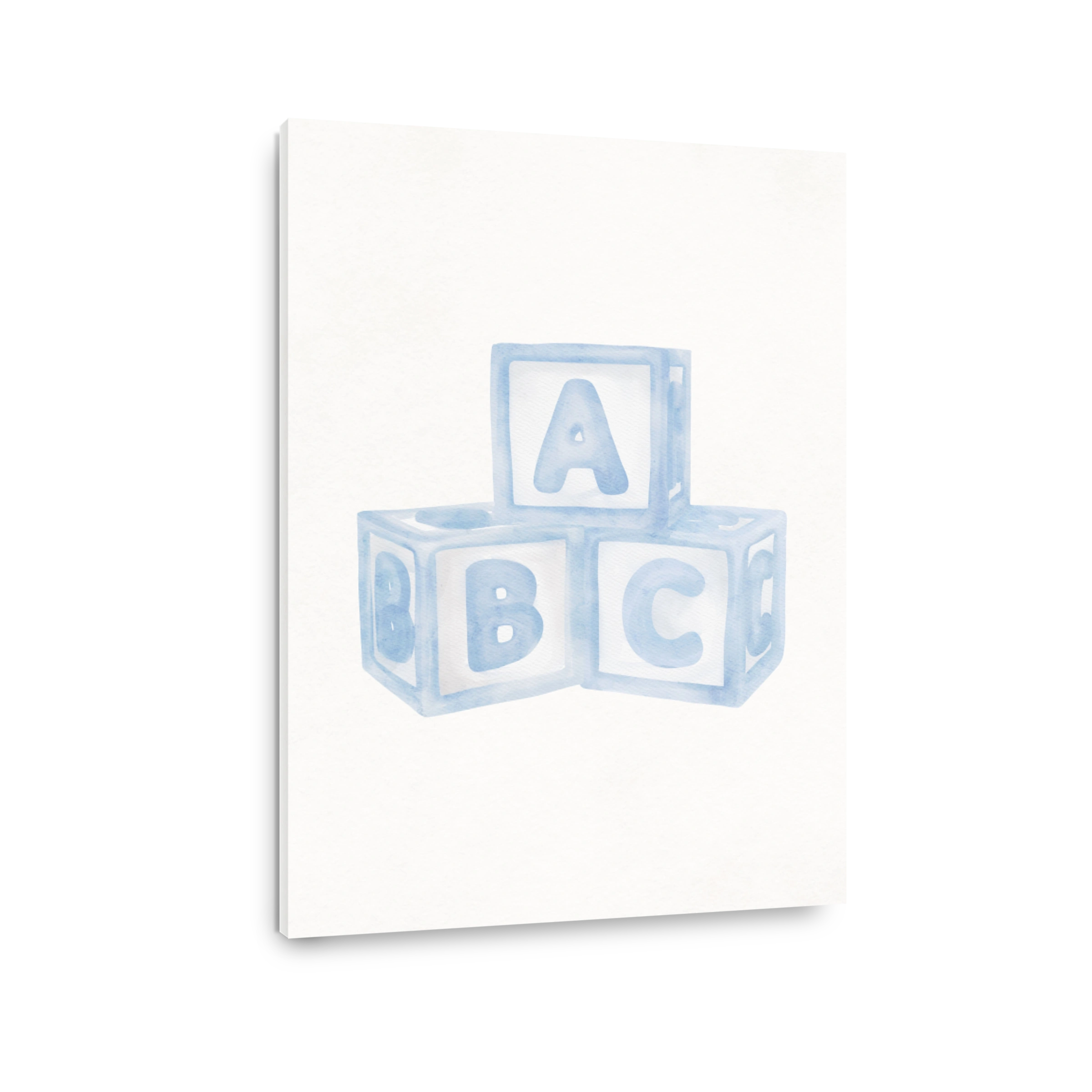 Watercolour ABC Blocks for Nursery