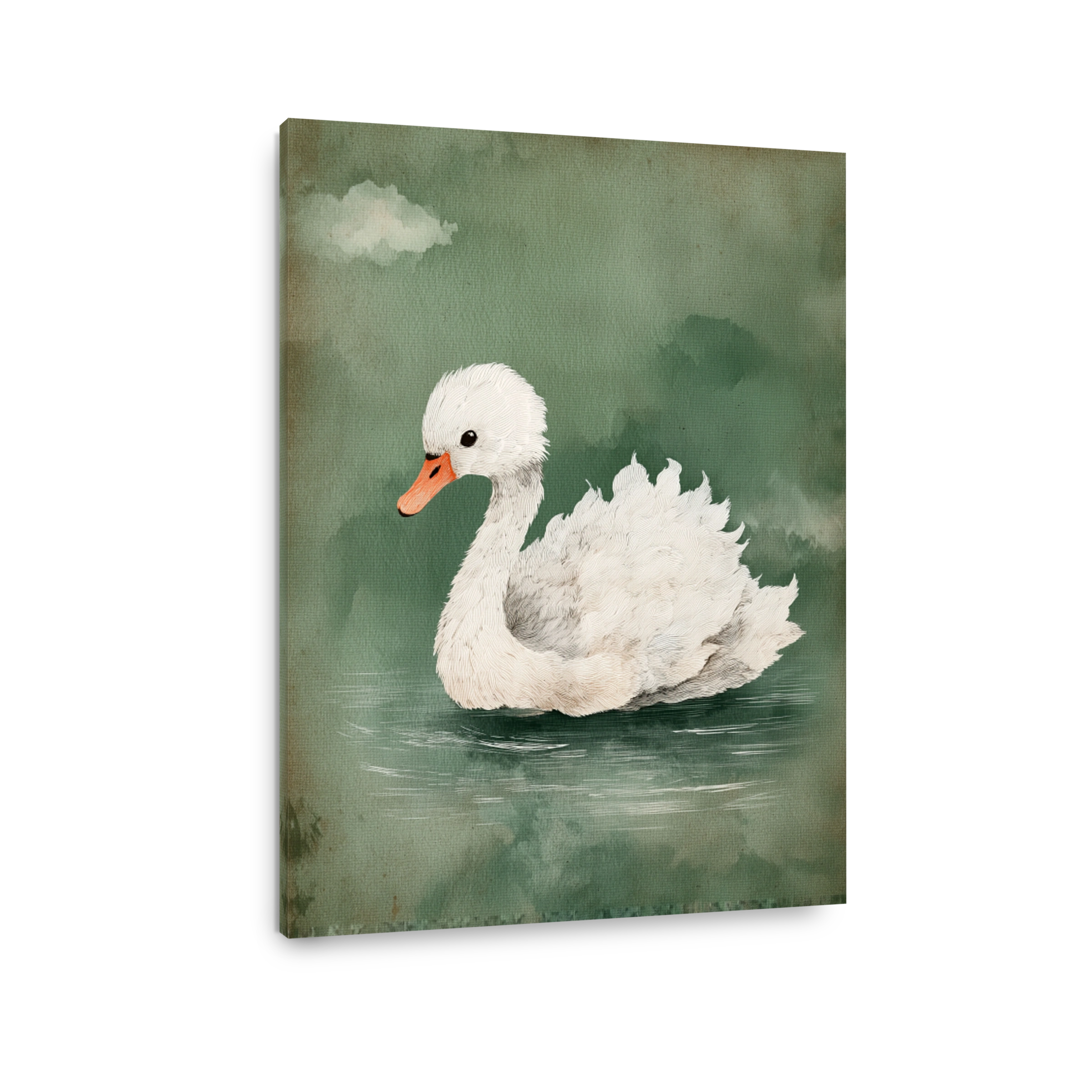 Whimsical Swan Digital Art