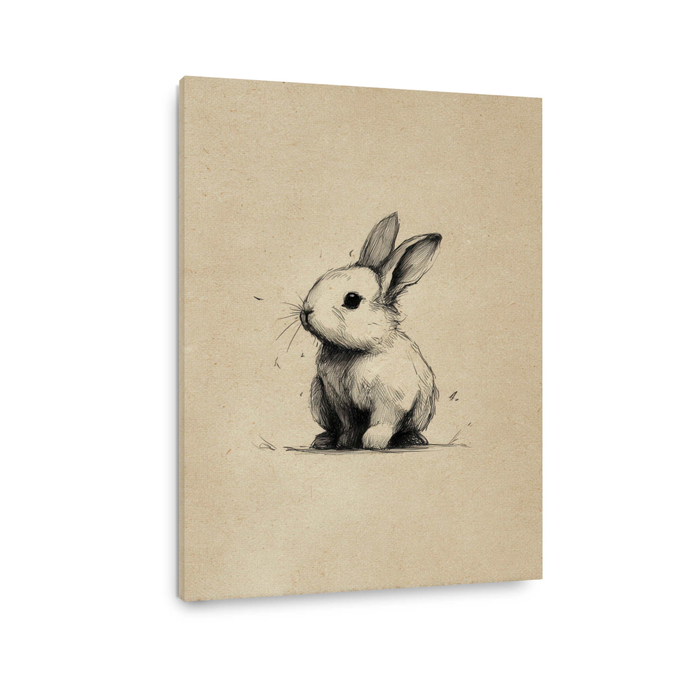Whimsical Bunny Sketch Art