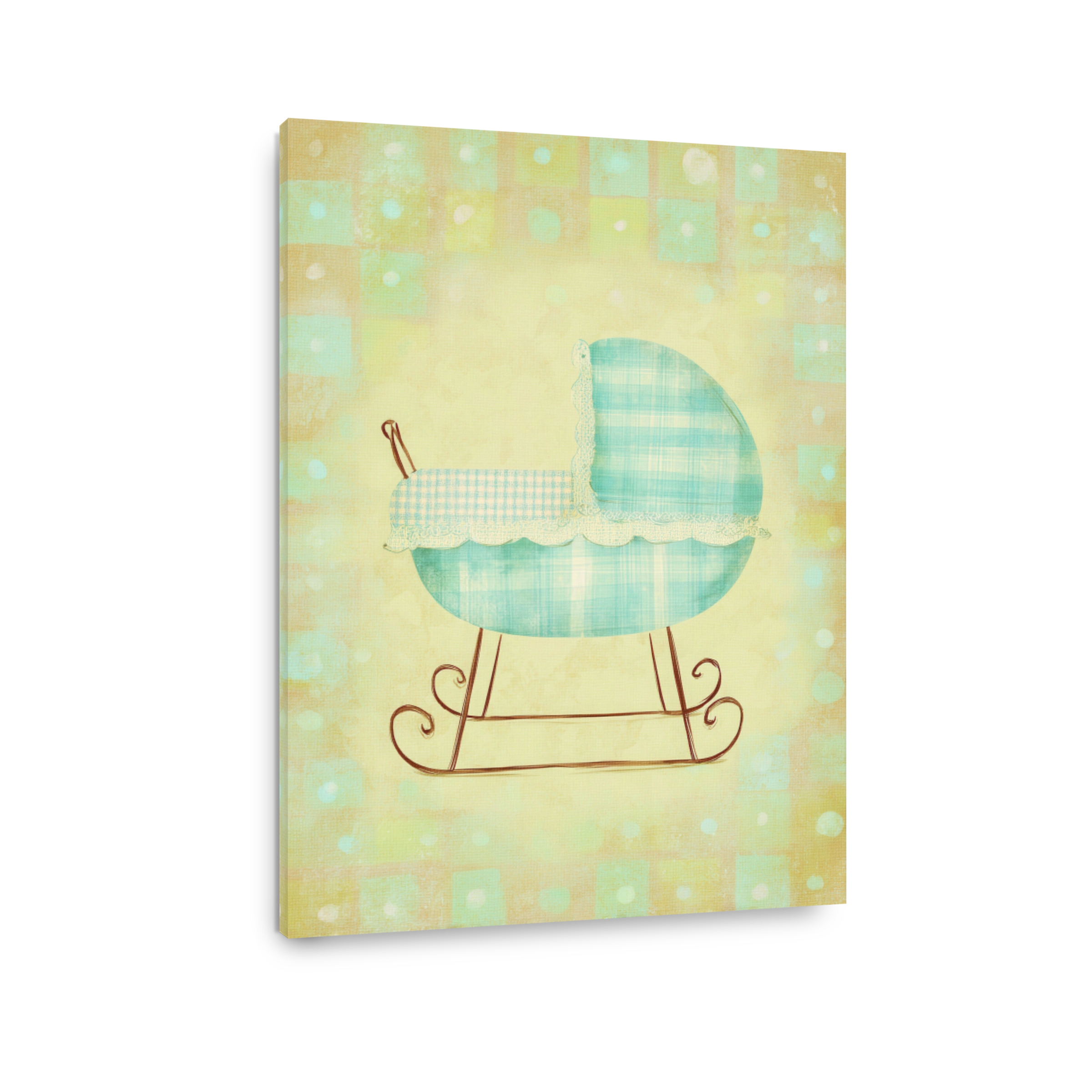 Nostalgic Baby Bassinet Digital Art