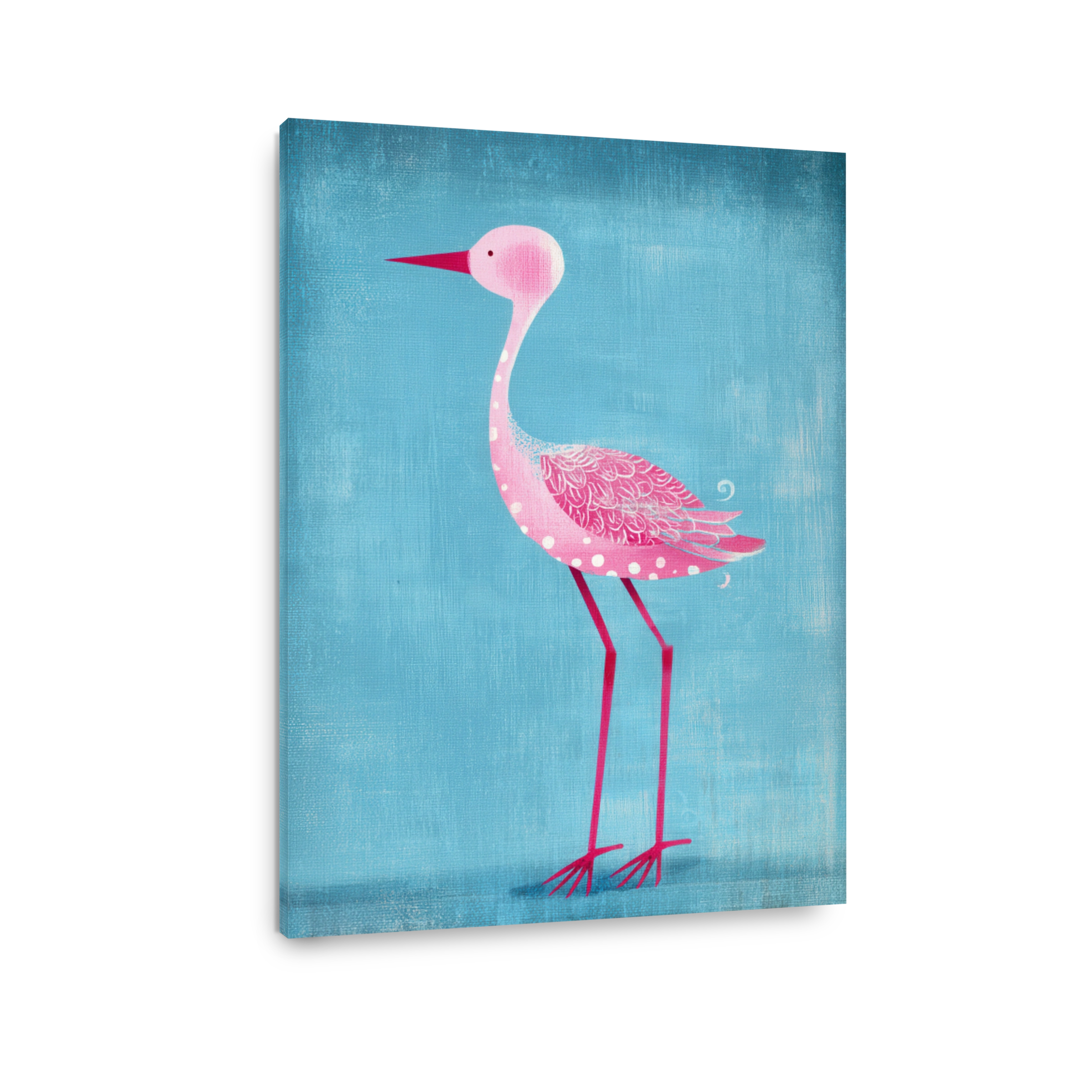 Whimsical Pink Flamingo Canvas Art