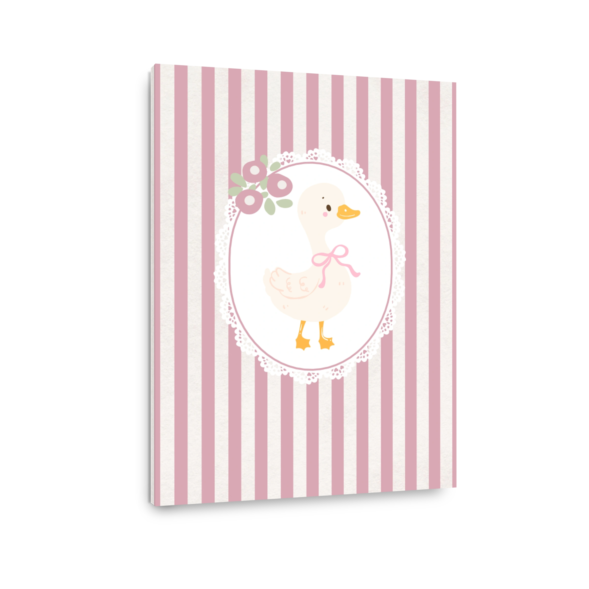 Whimsical Duckling Digital Art for Nursery