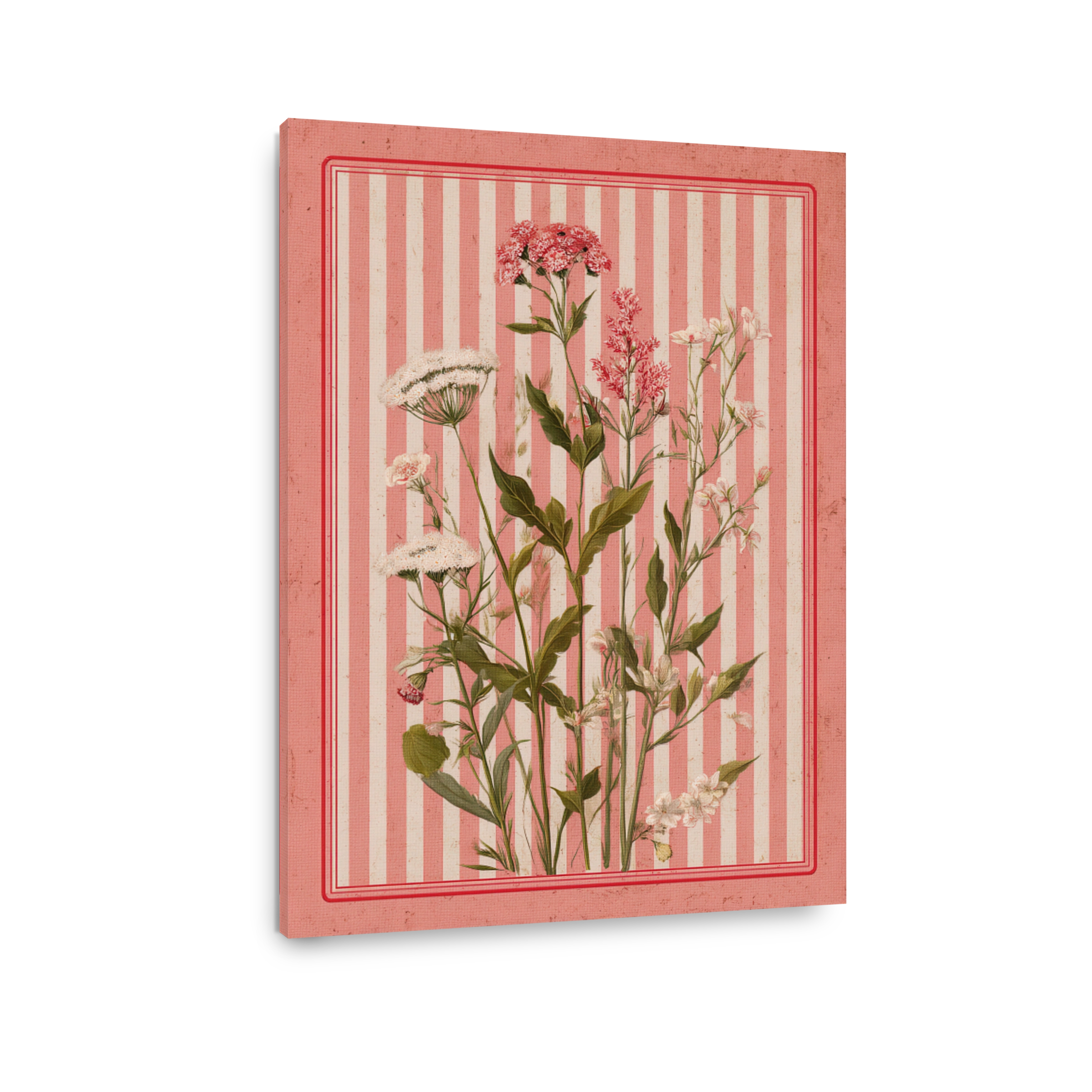 Vintage floral arrangement print