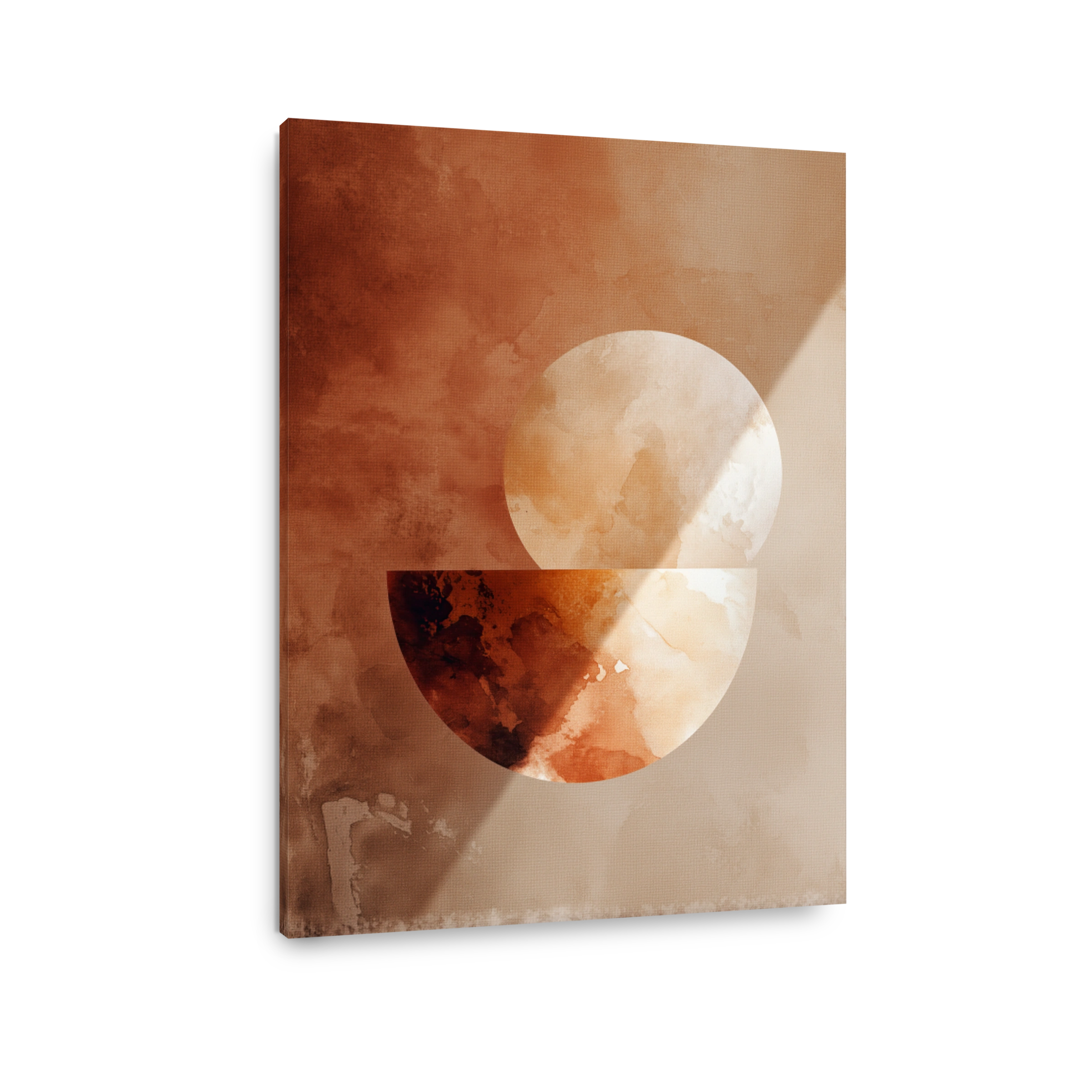 Abstract Geometric Shapes in Earth Tones