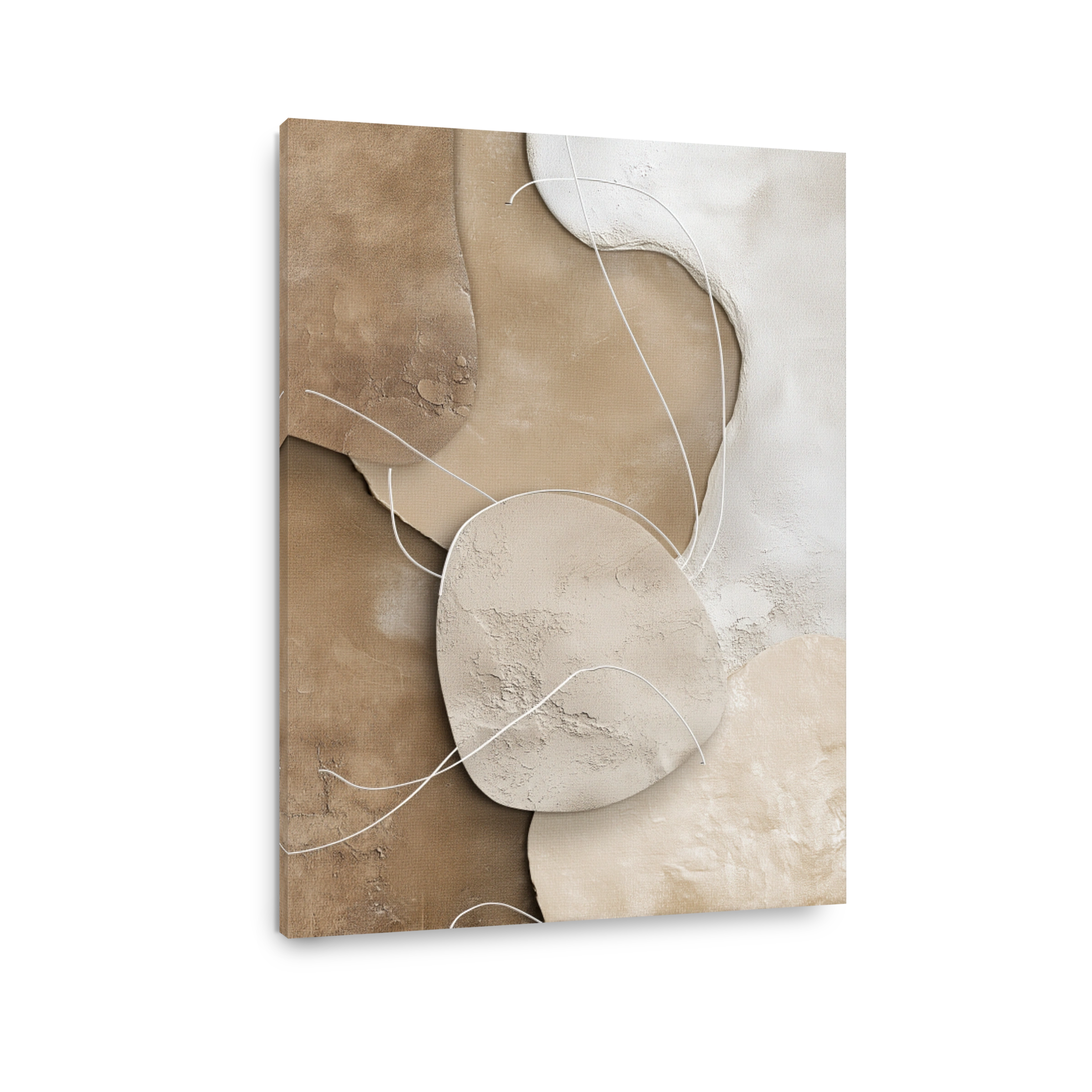 Textured Abstract Shapes Artwork