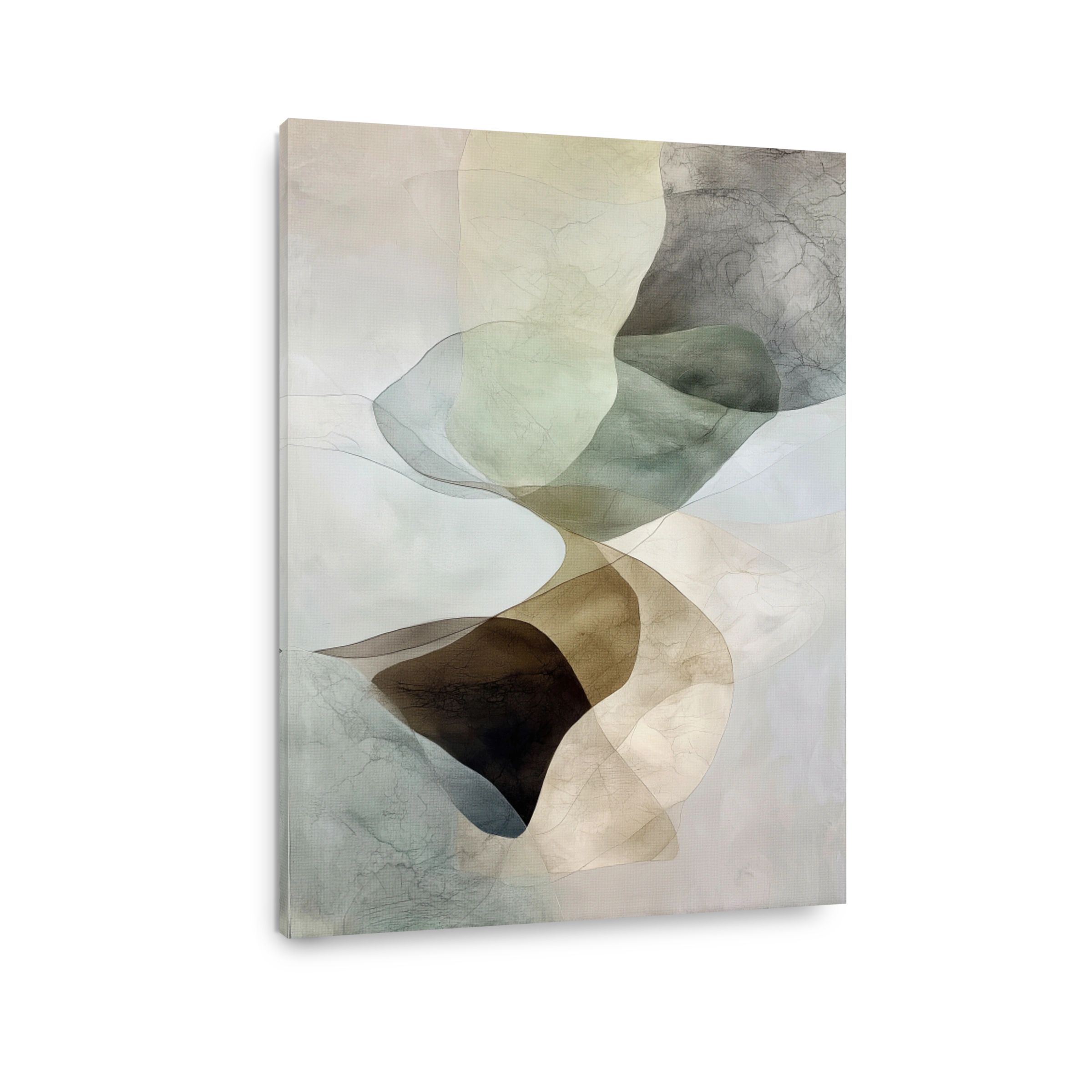 Abstract Shapes Calm Canvas Print