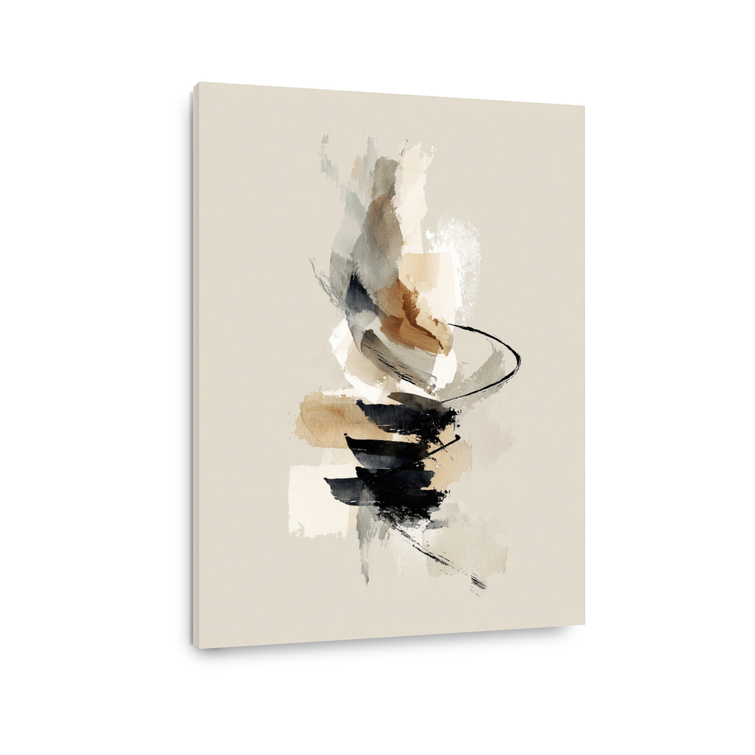 Abstract Brushstrokes Serene Canvas Print