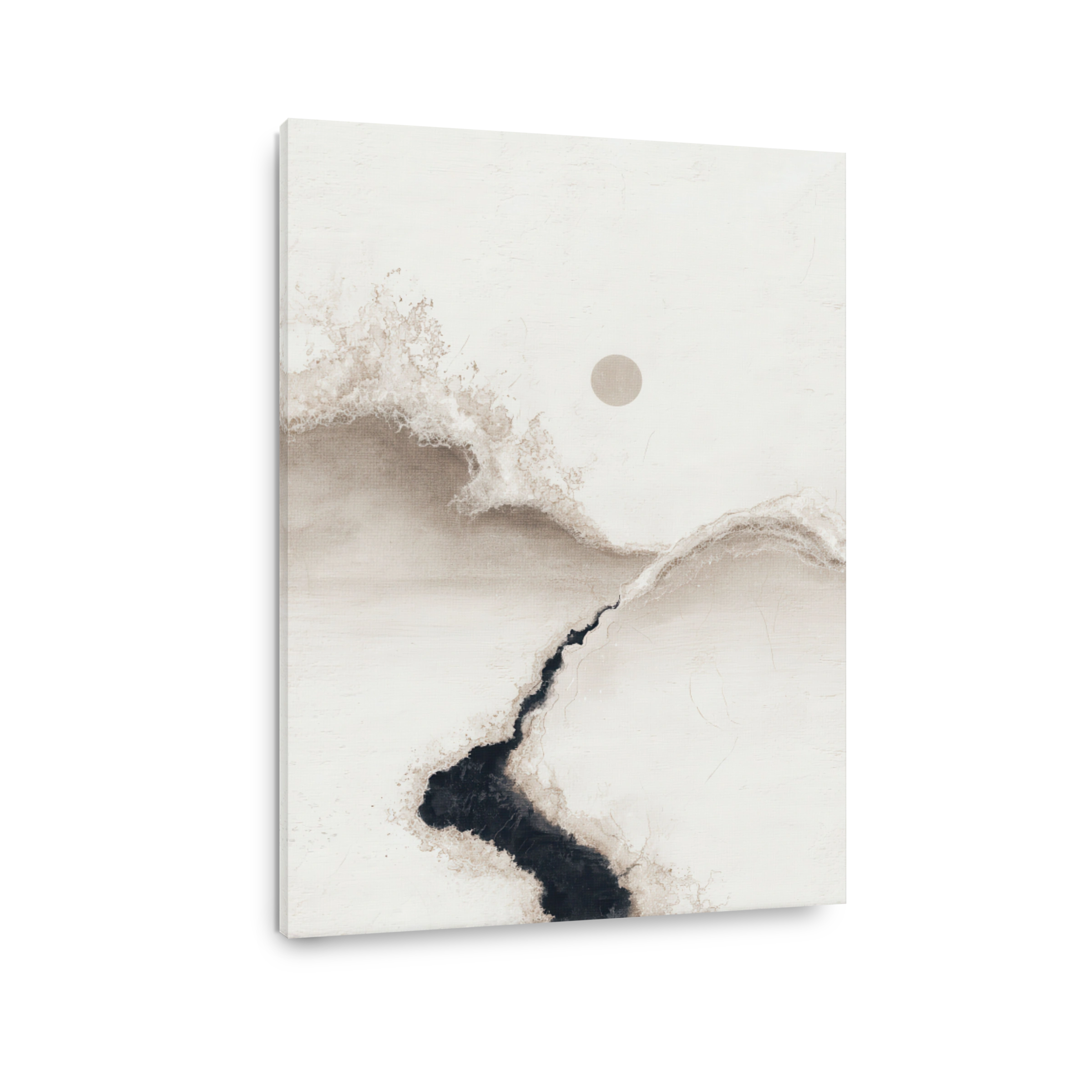 Serene Japandi Landscape Canvas Print