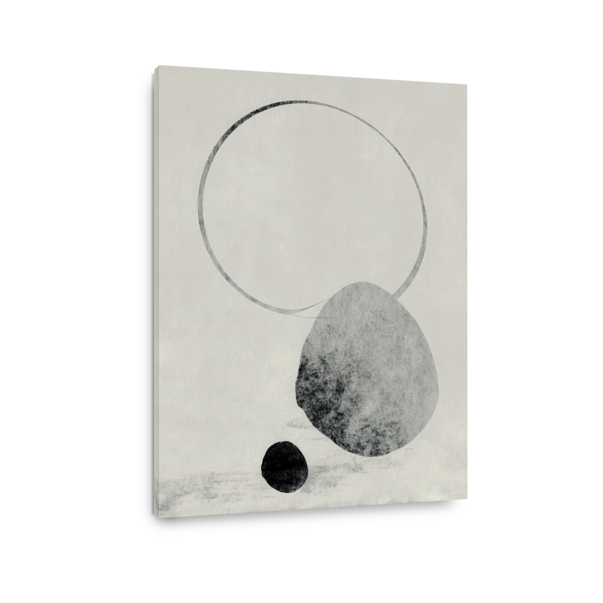 Calm Abstract Shapes Canvas Print