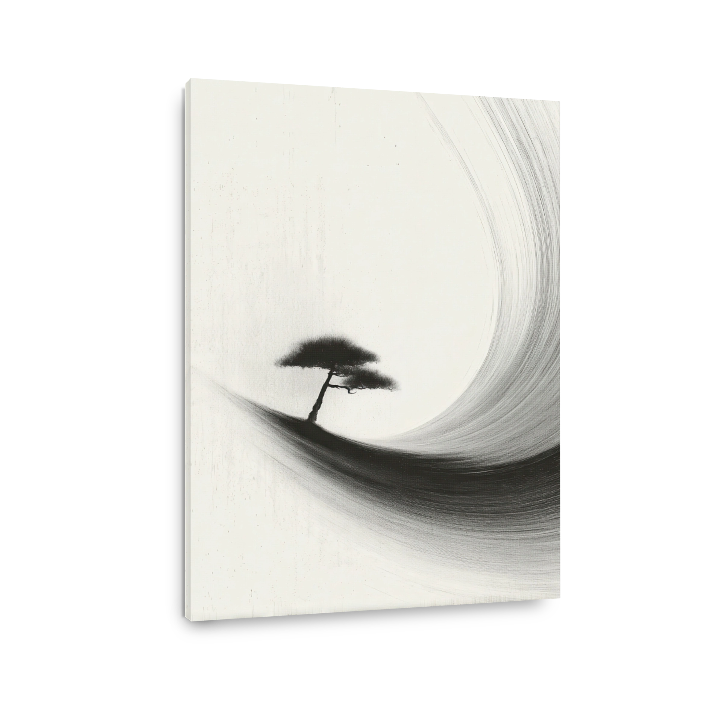 Serene Japandi Tree Canvas Print