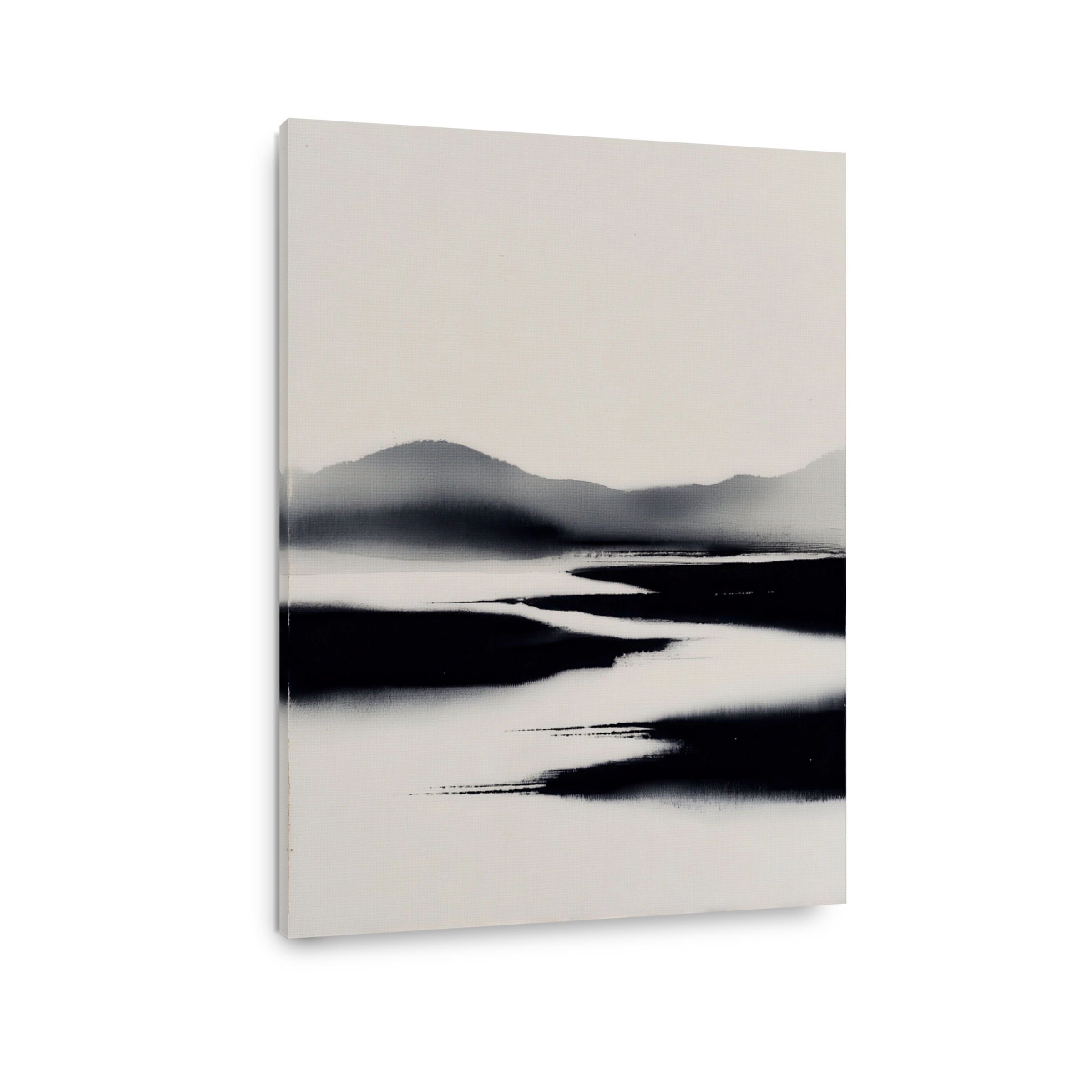Serene Japandi Landscape Canvas Print