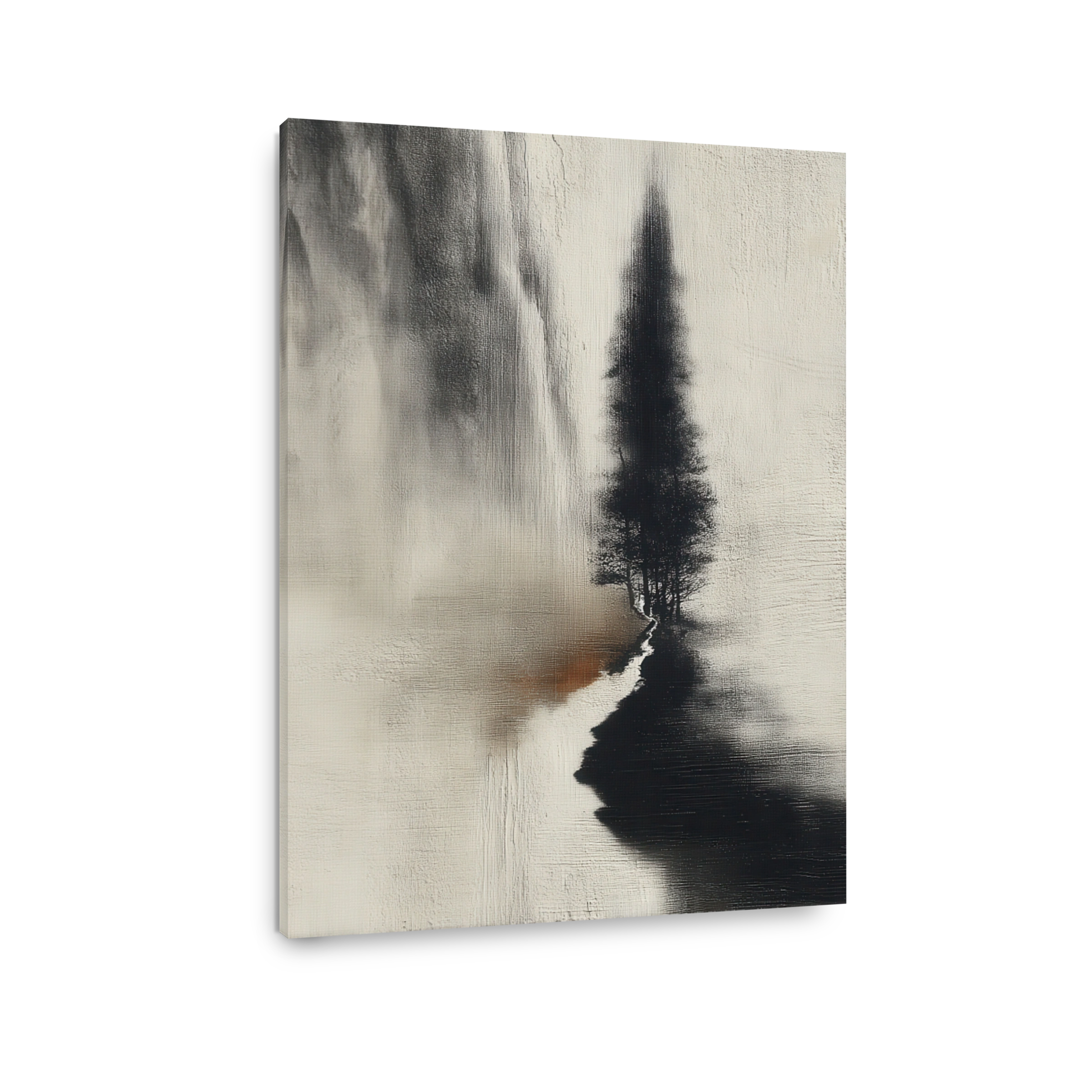 Serene Japandi Trees on Canvas