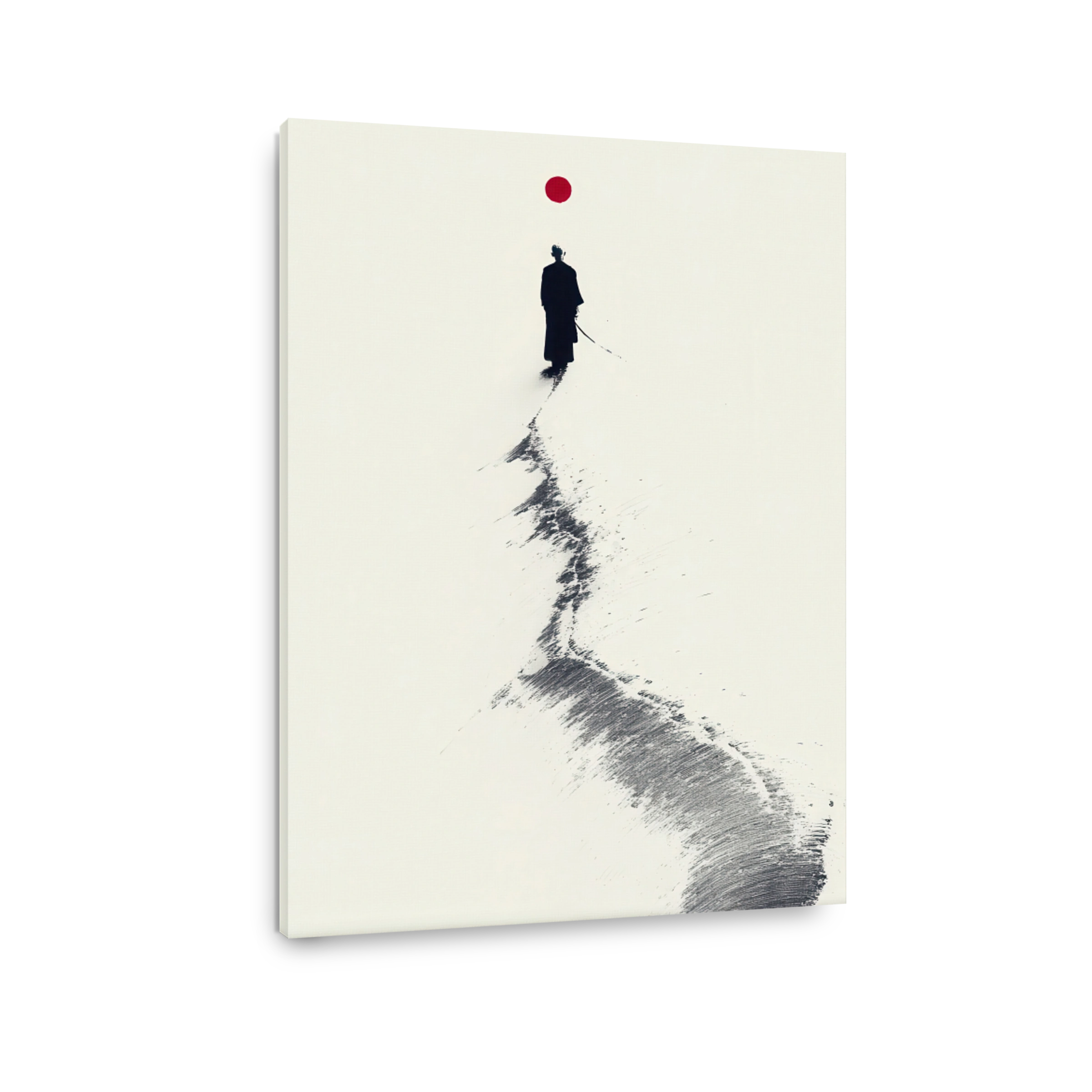 Contemplative Samurai Canvas Print