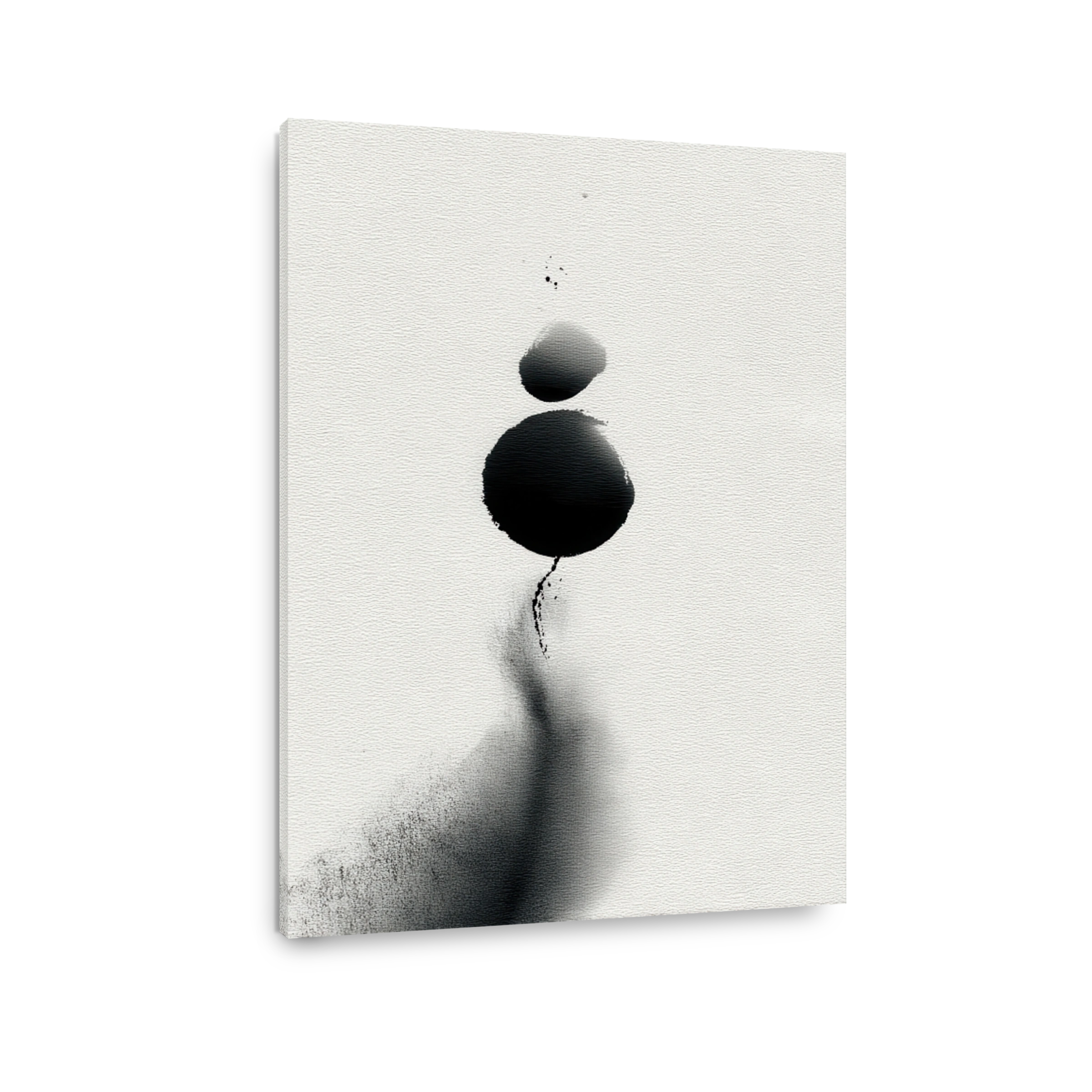 Serene Abstract Ink Painting