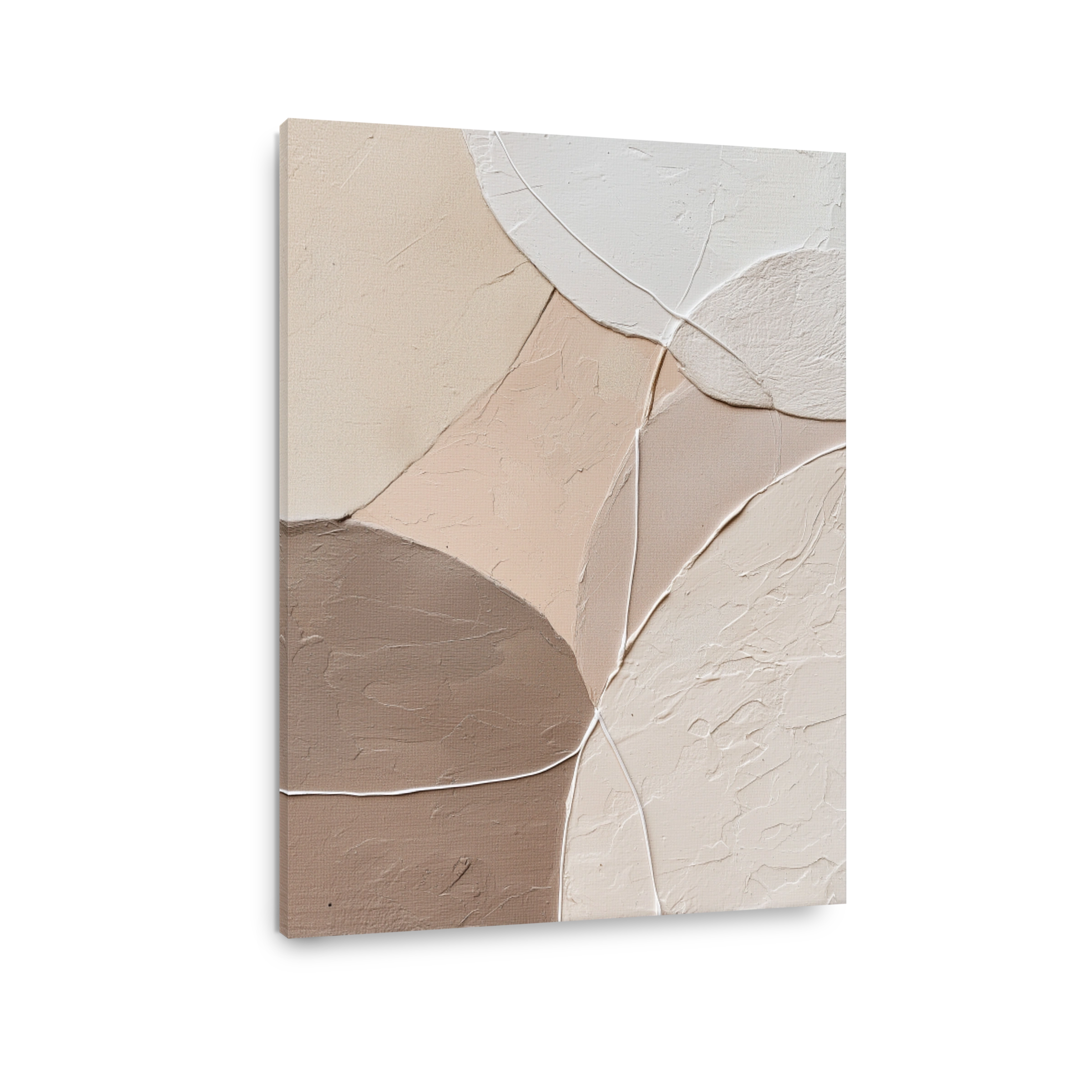 Textured Abstract Shapes in Earth Tones