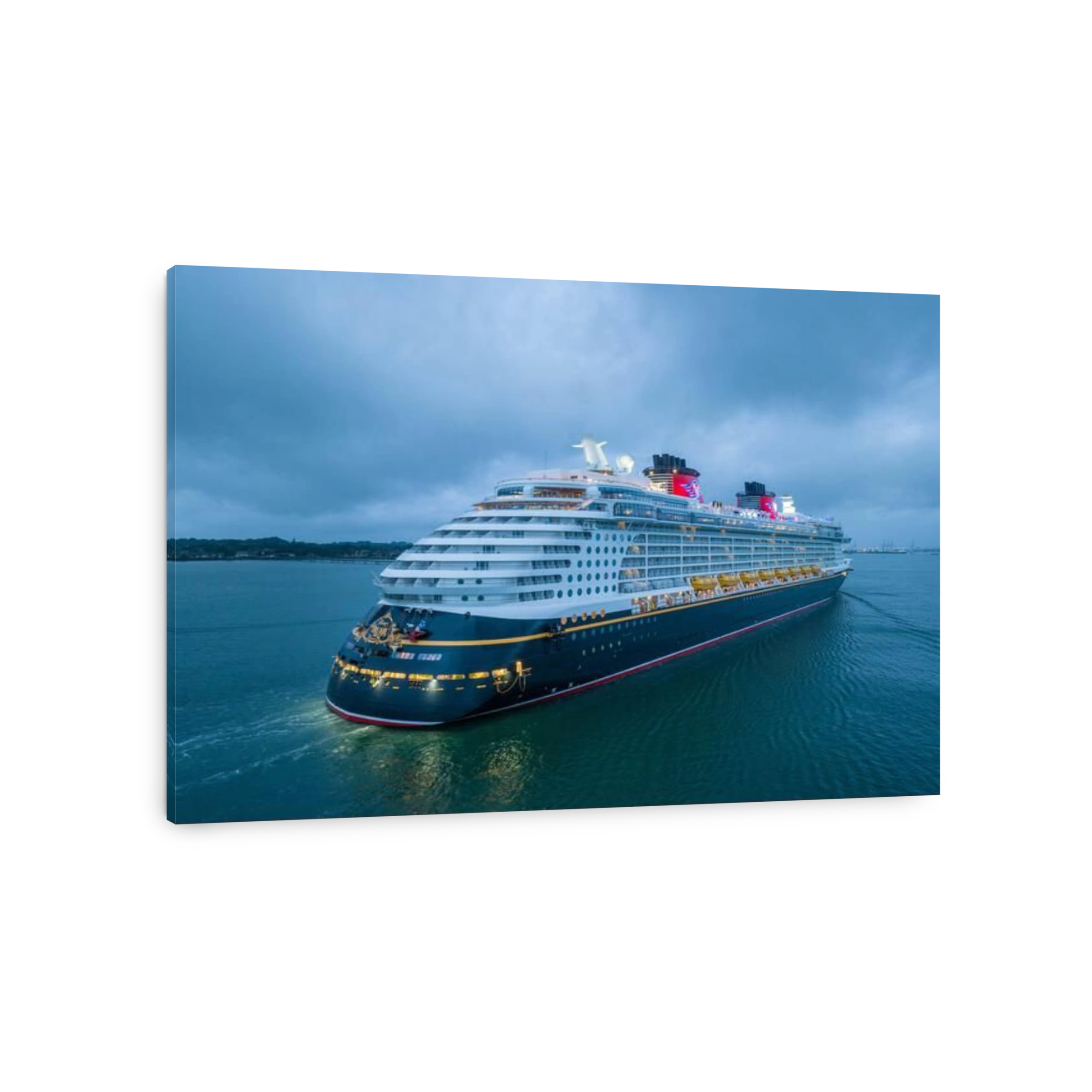 Disney Dream is a cruise ship operated by Disney Cruise Line, part of The Walt Disney Company. Arriving at Southampton.