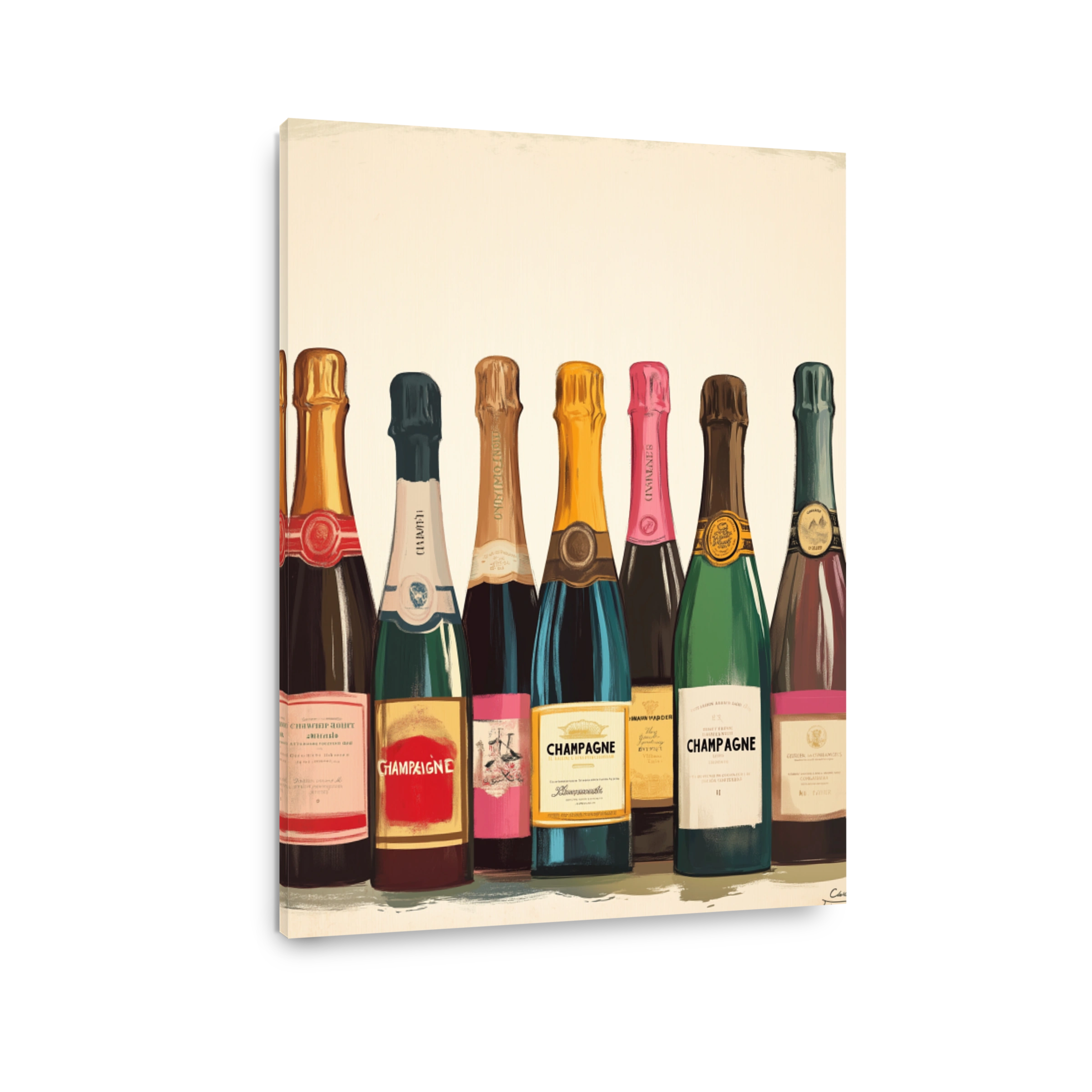 Collection of Champagne Bottles