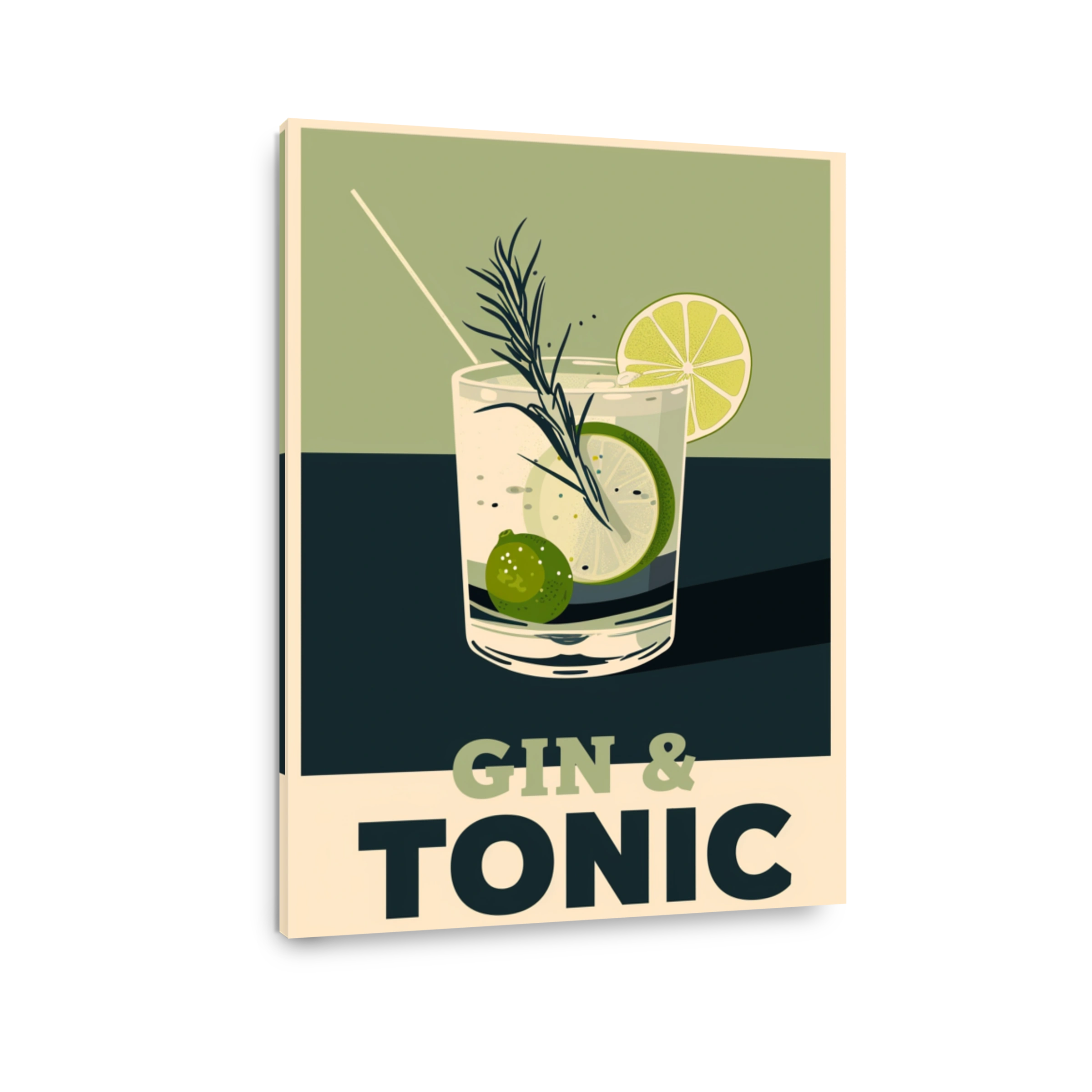 Refreshing Gin and Tonic Cocktail Art