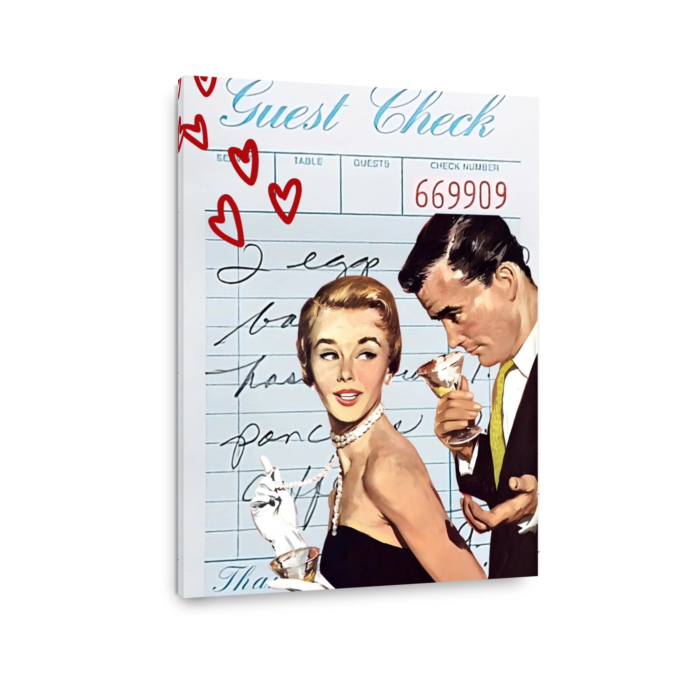Retro Couple Enjoying a Romantic Evening