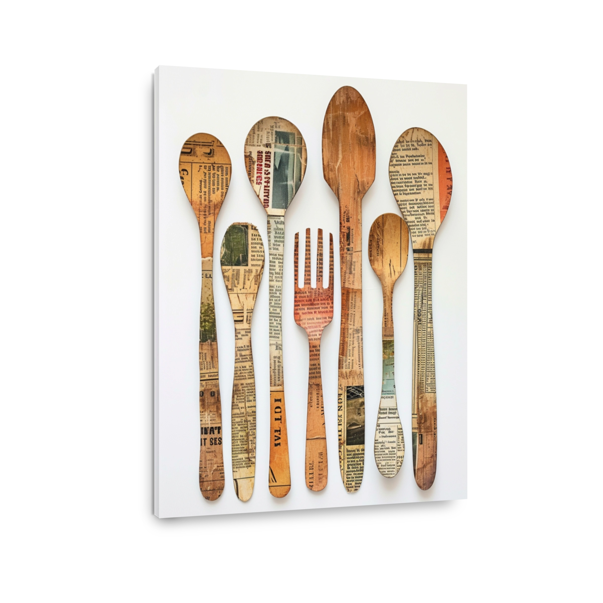 Vintage Kitchen Utensils Collage