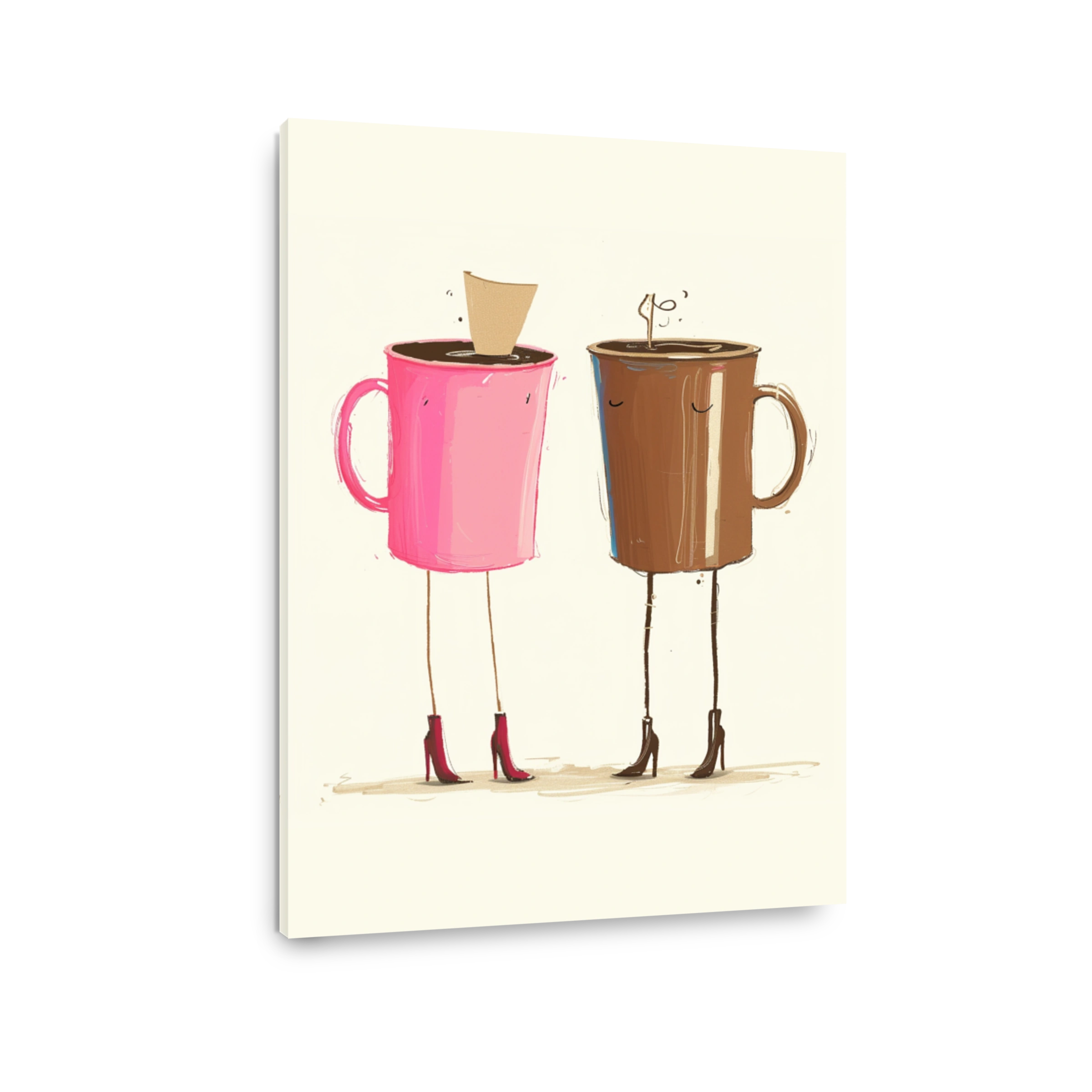 Playful Coffee Cups with Legs