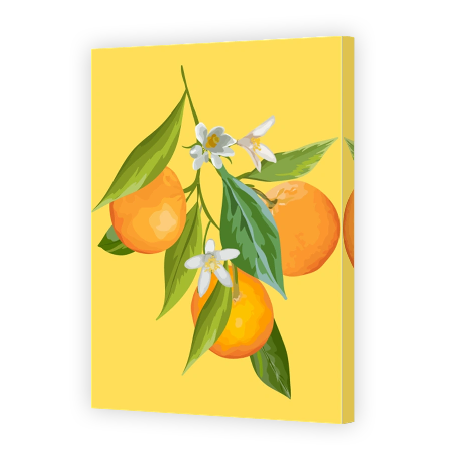 Vibrant Oranges and Blossoms