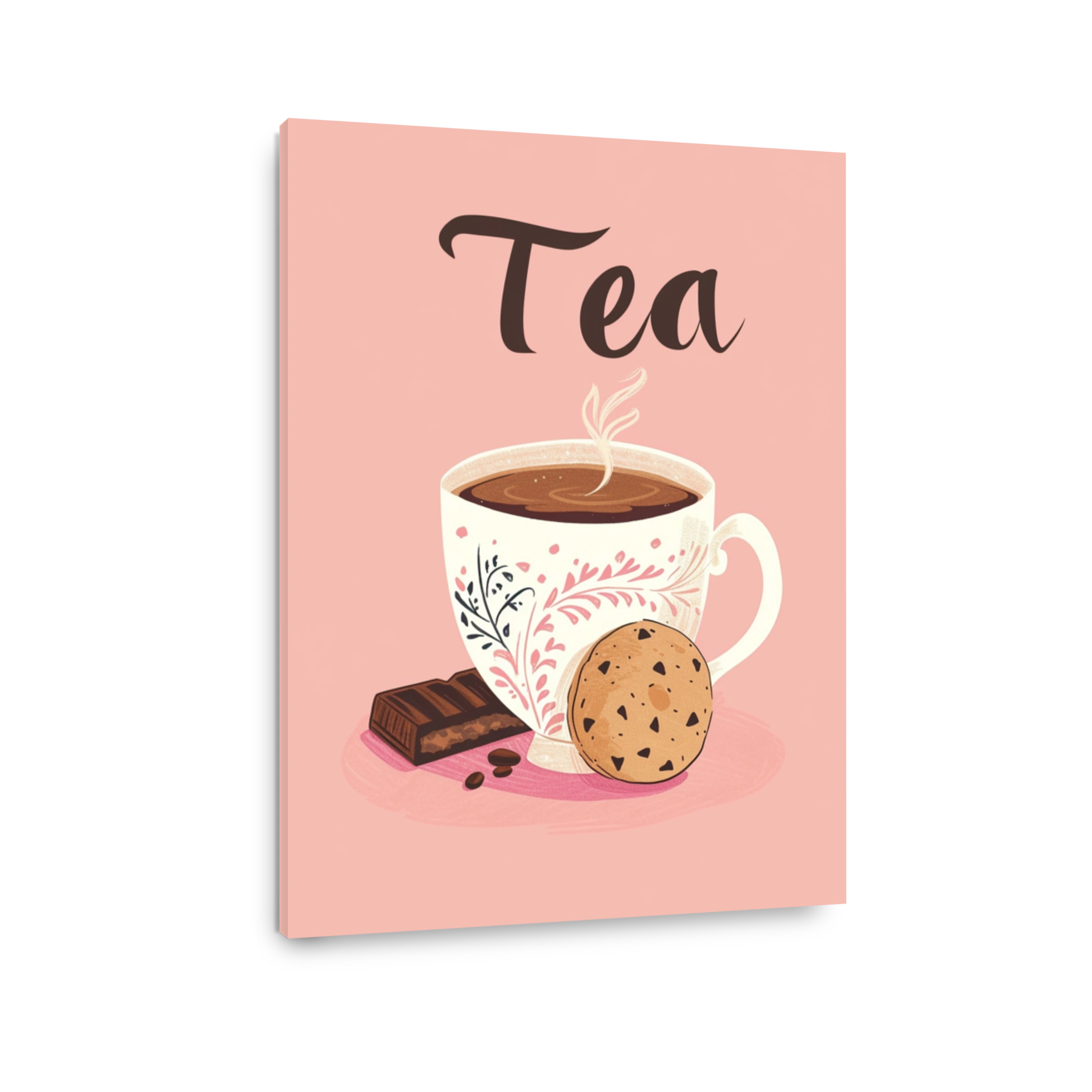 Cosy Tea Time with Chocolate and Biscuits