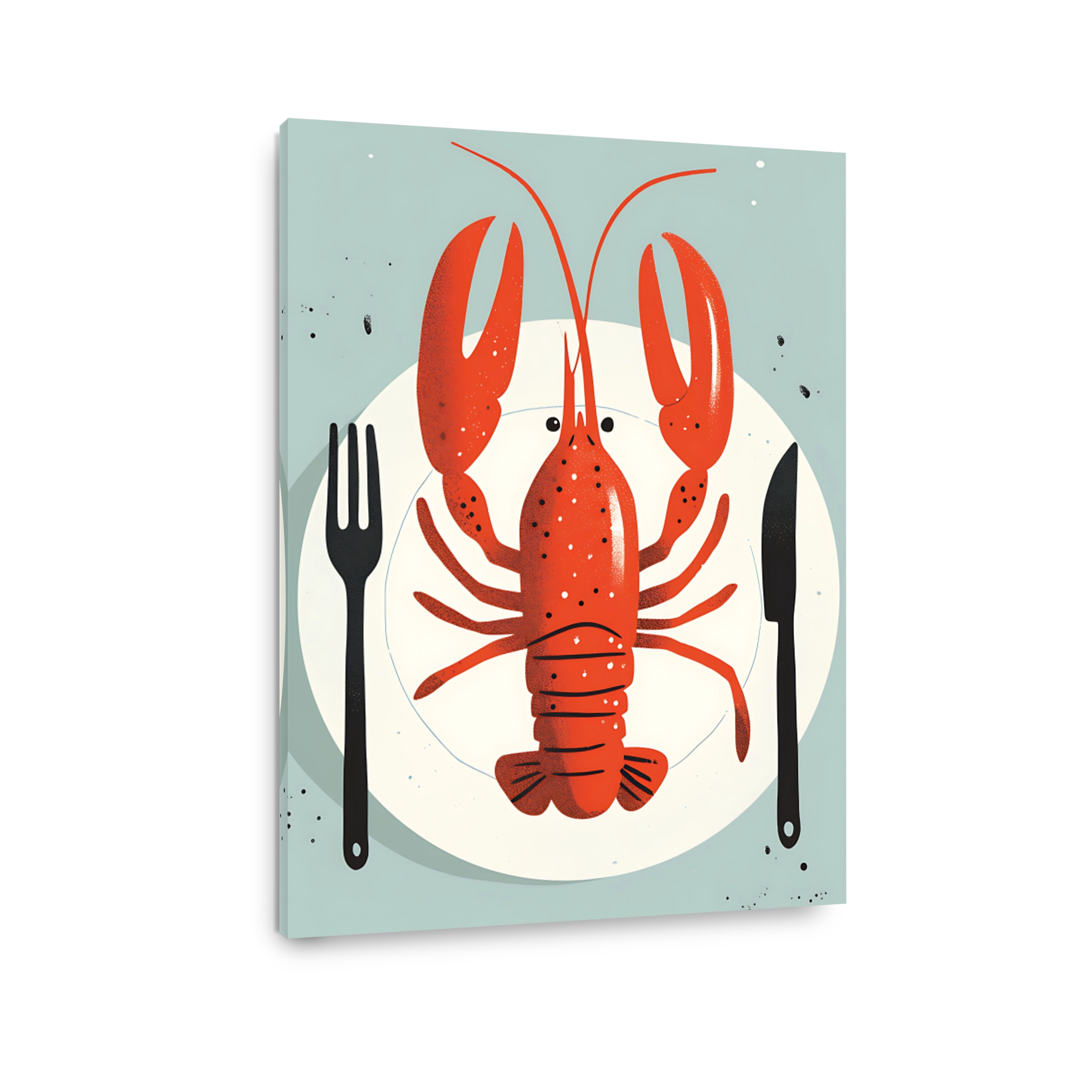 Vibrant Lobster Dinner Art