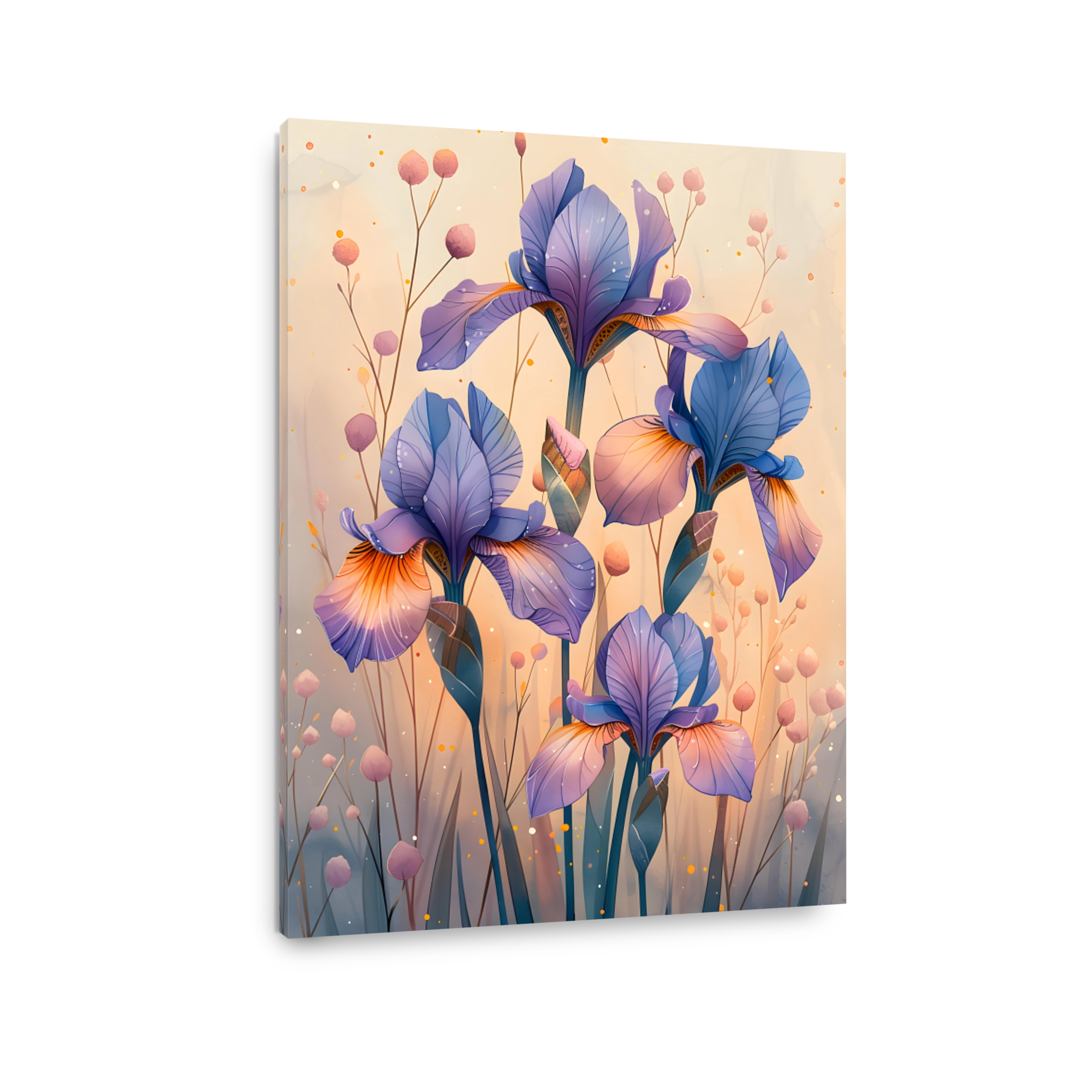 Vibrant Irises Digital Art