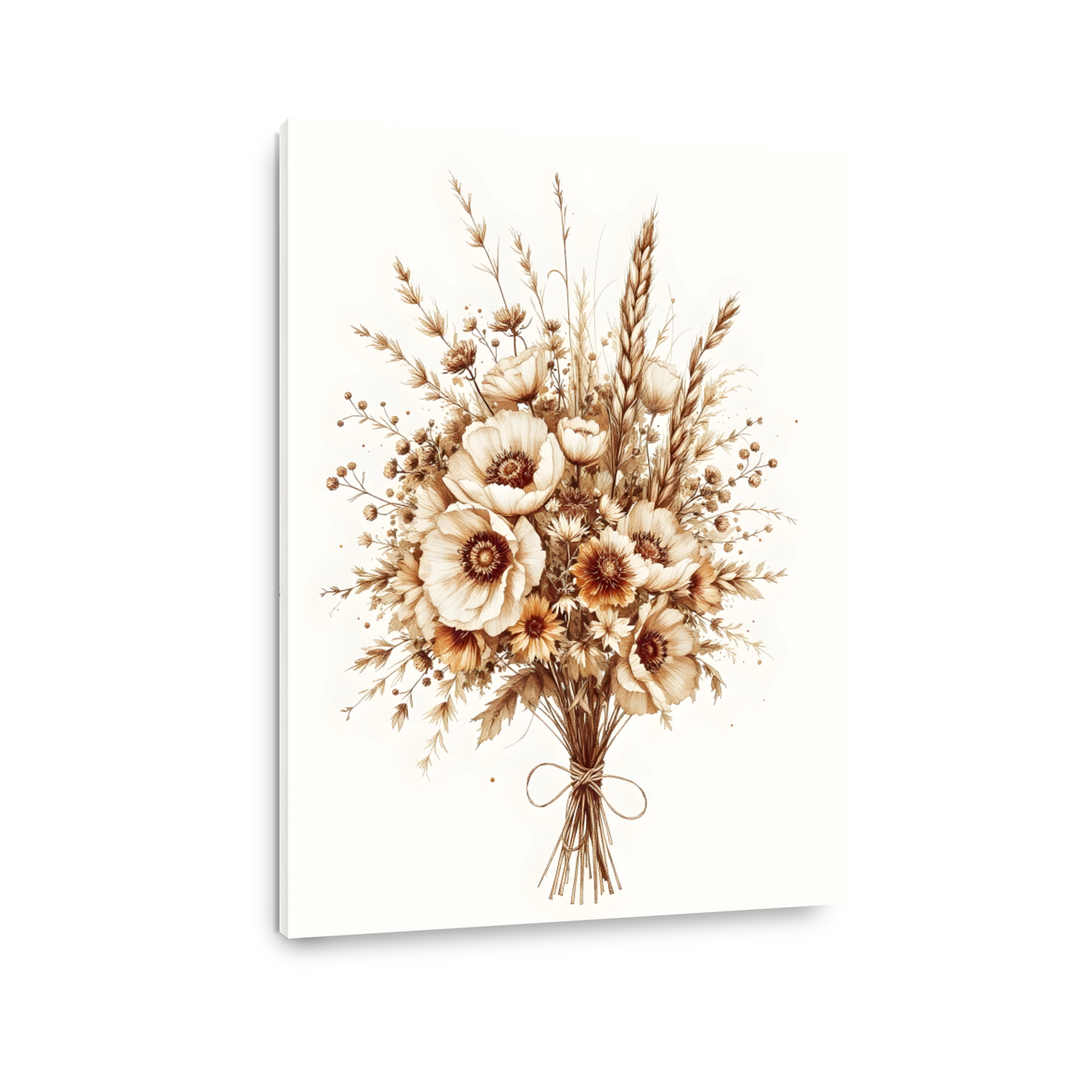 Elegant Sepia Floral Arrangement
