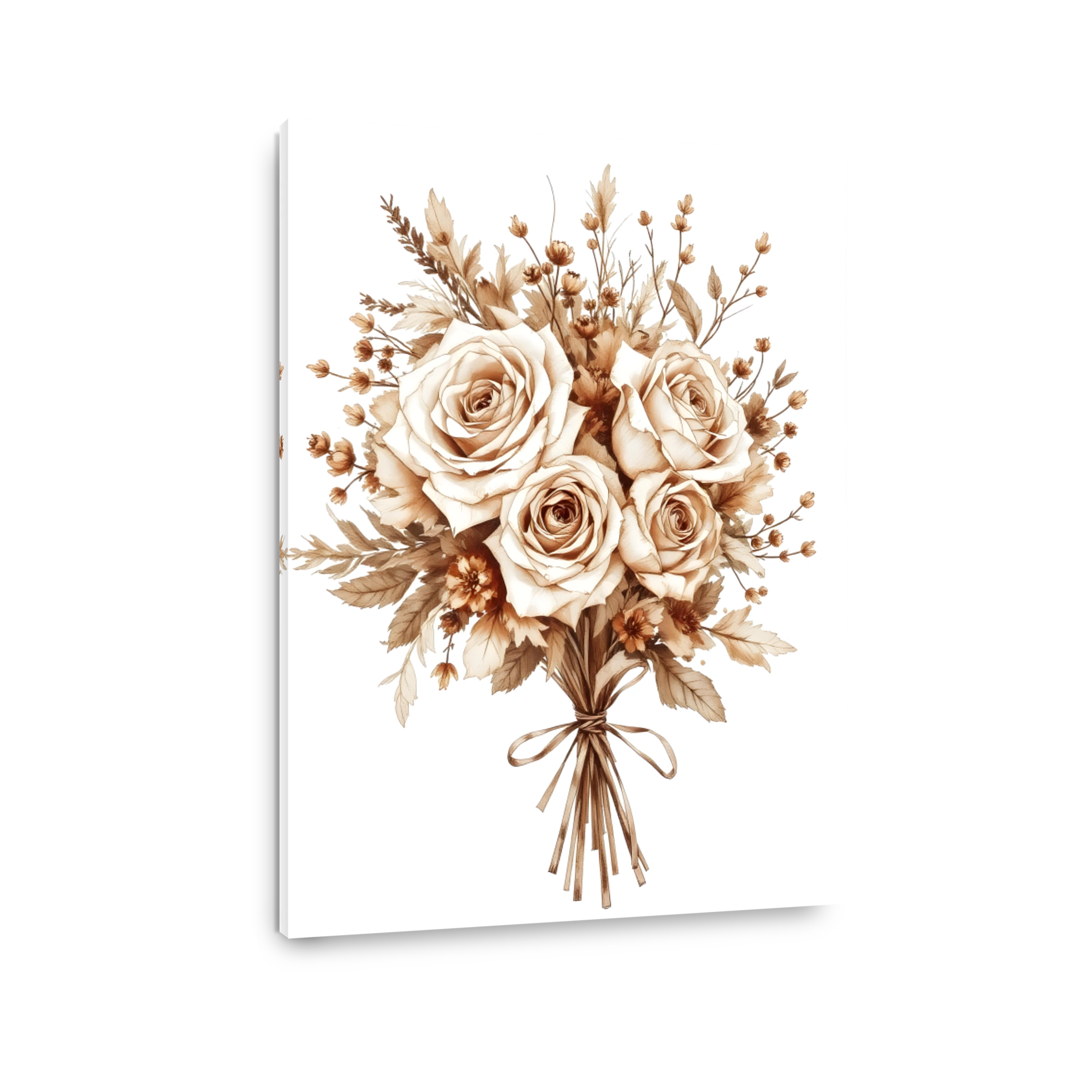 Elegant Roses Bouquet Digital Art