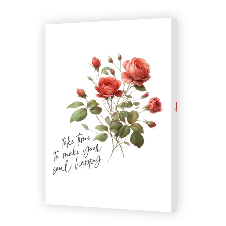 Vintage Roses with Inspiring Quote