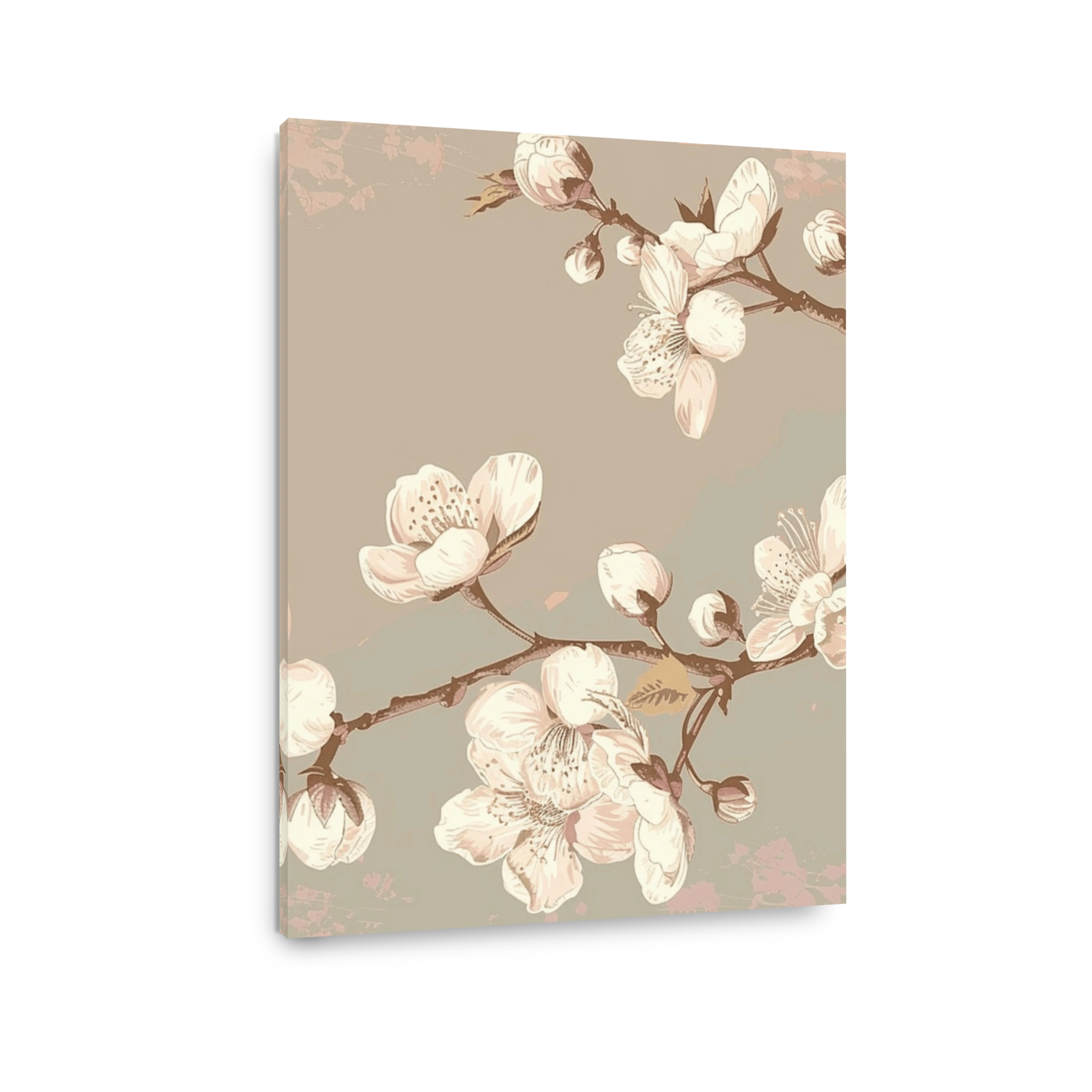 Delicate Blossoming Cherry Branches Art
