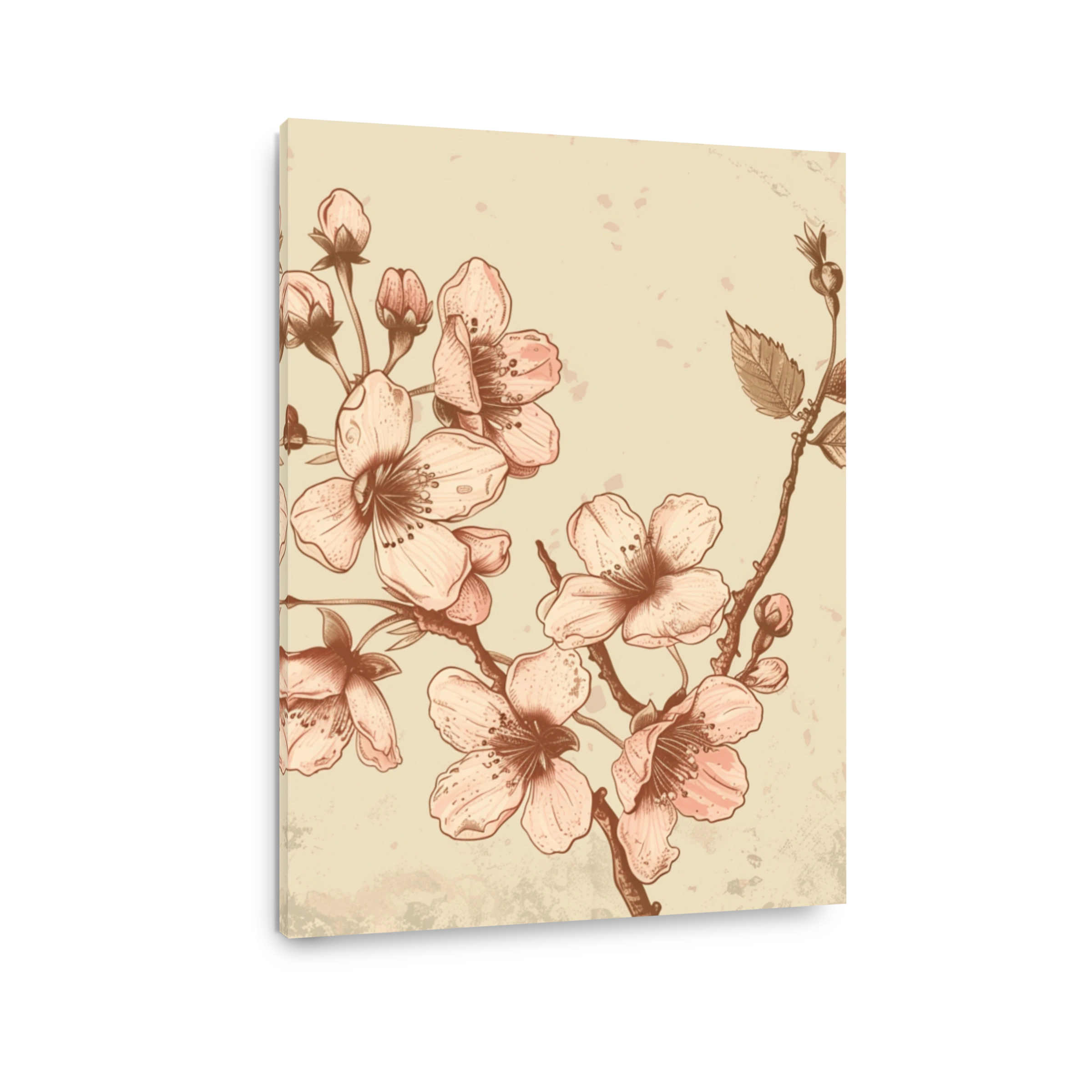 Delicate Blossom Branch Illustration