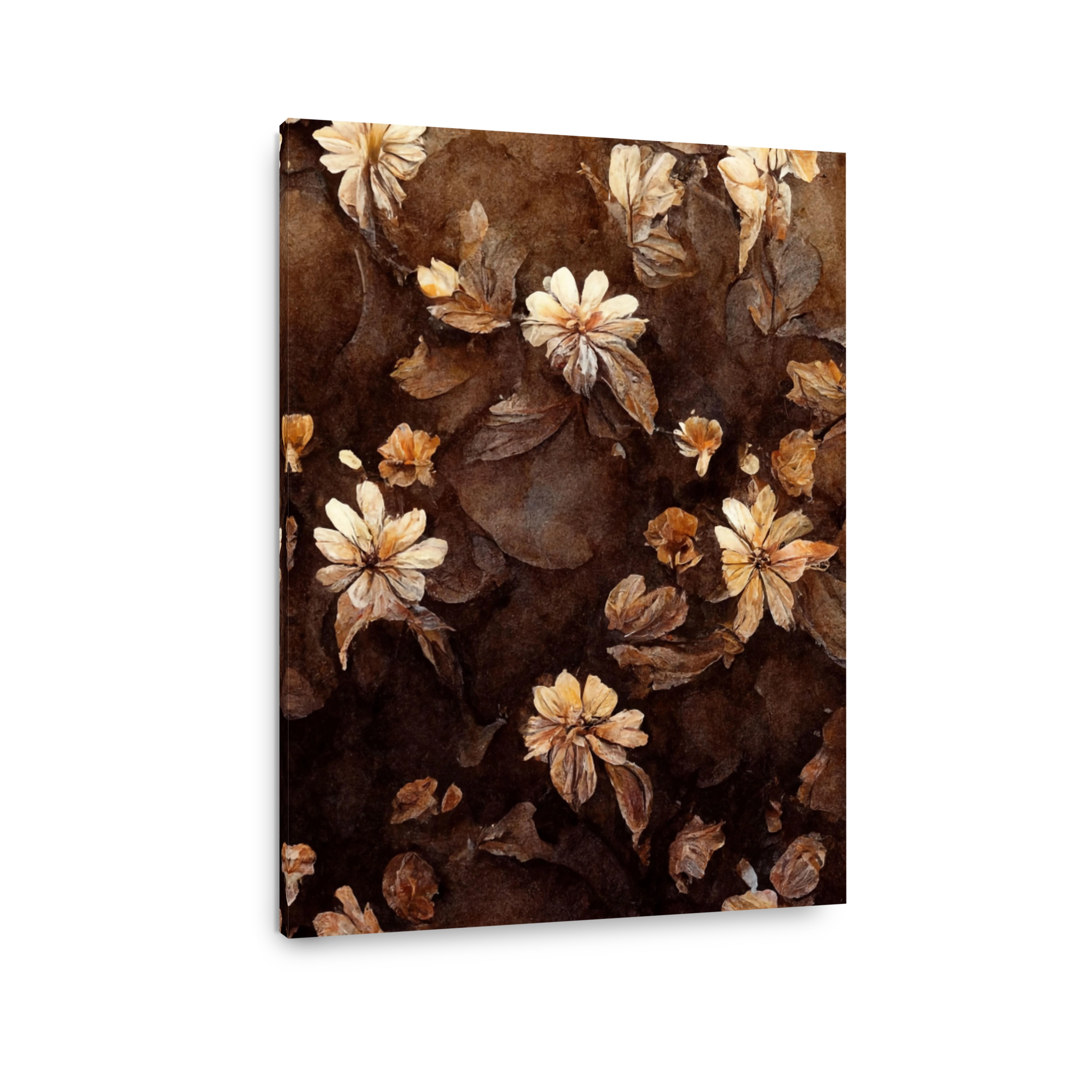 Earthy Dried Flowers Digital Art