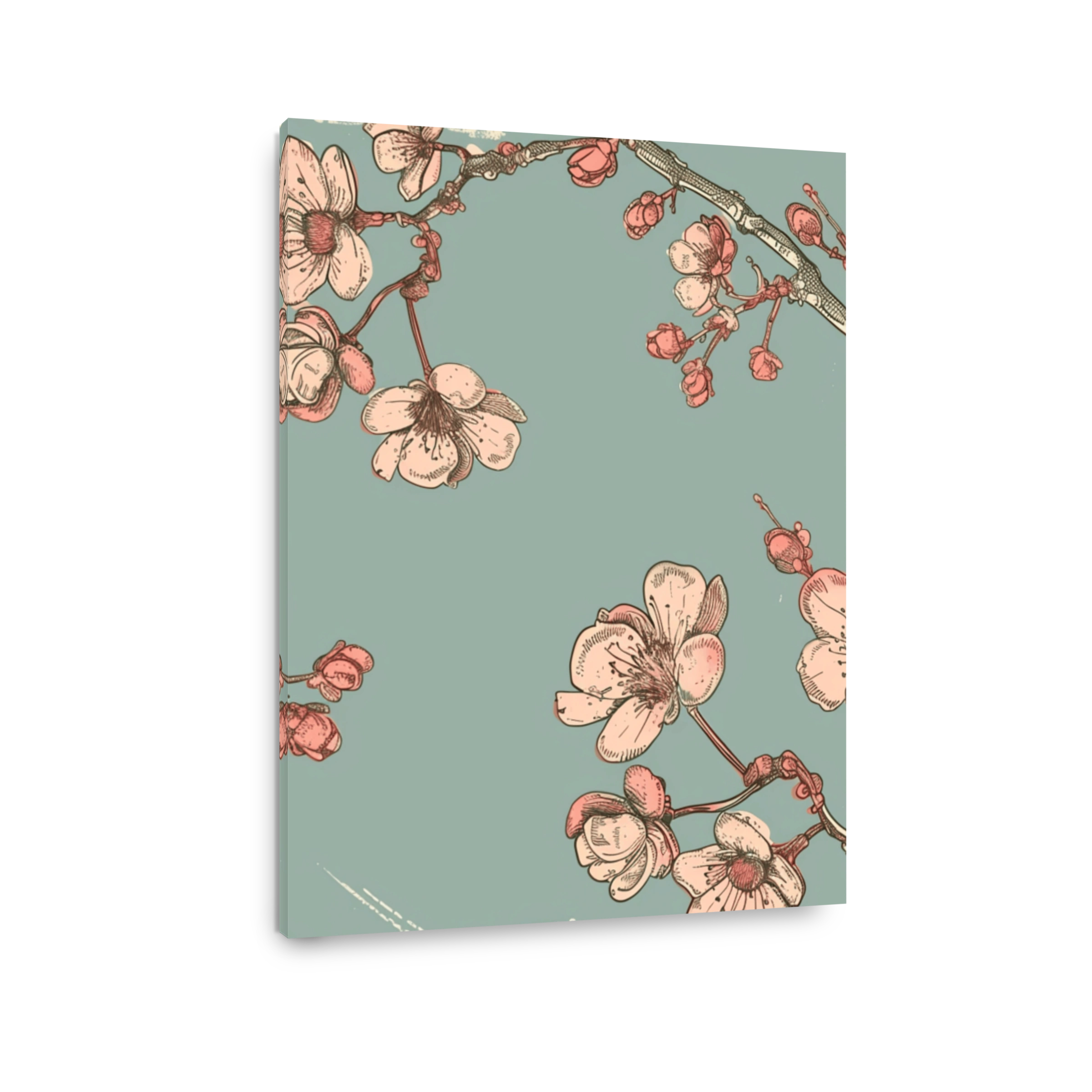 Delicate Blossom Branches Illustration