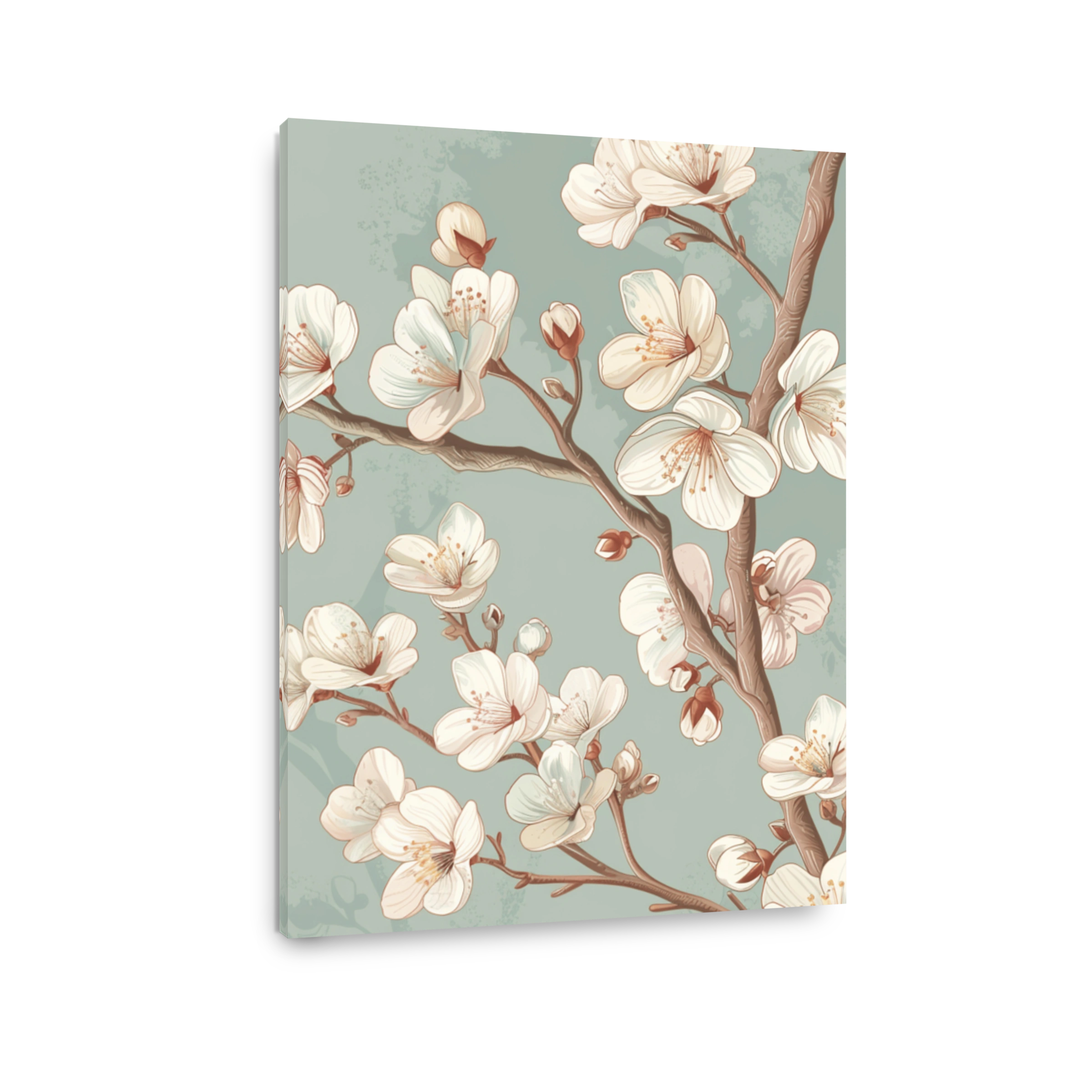 Delicate Blossoming Cherry Branches Art