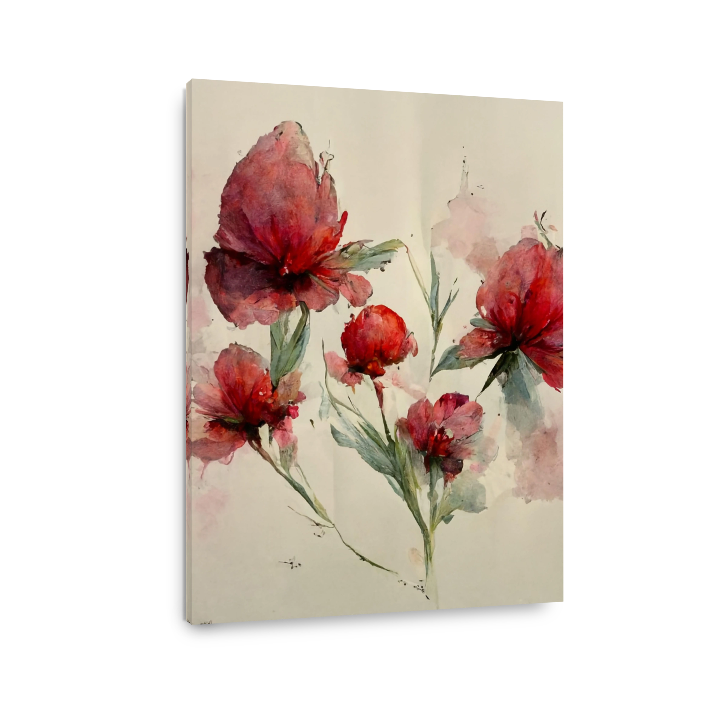 Delicate Watercolour Flowers in Bloom