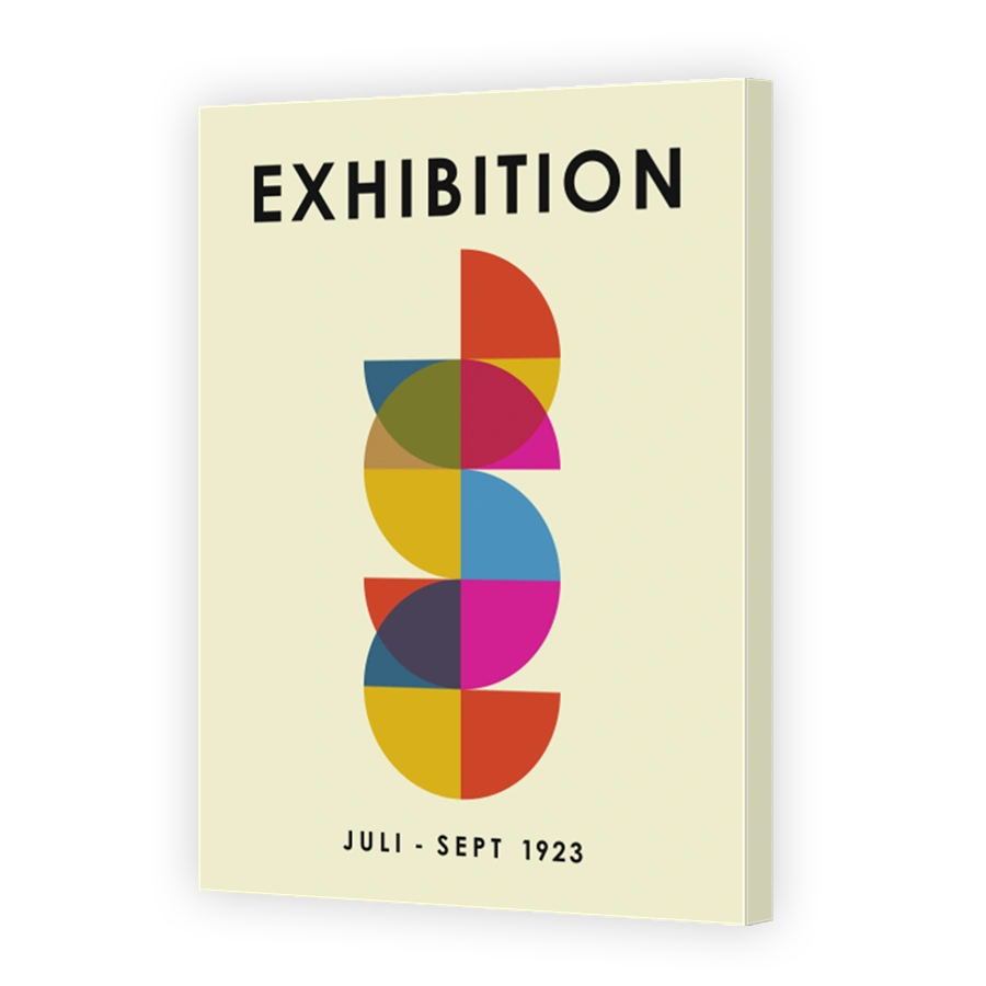 Exhibition Poster with Geometric Shapes