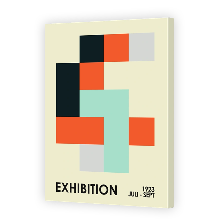 Abstract Geometric Exhibition Poster