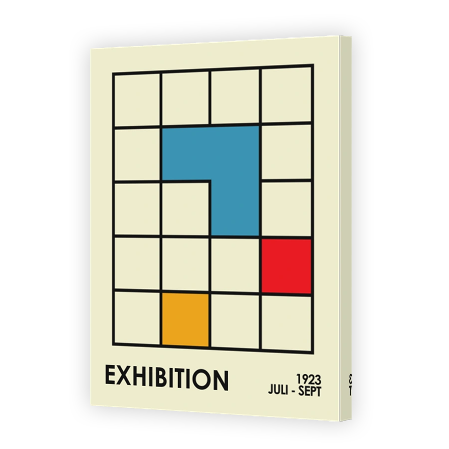 Modern Abstract Geometric Exhibition Poster