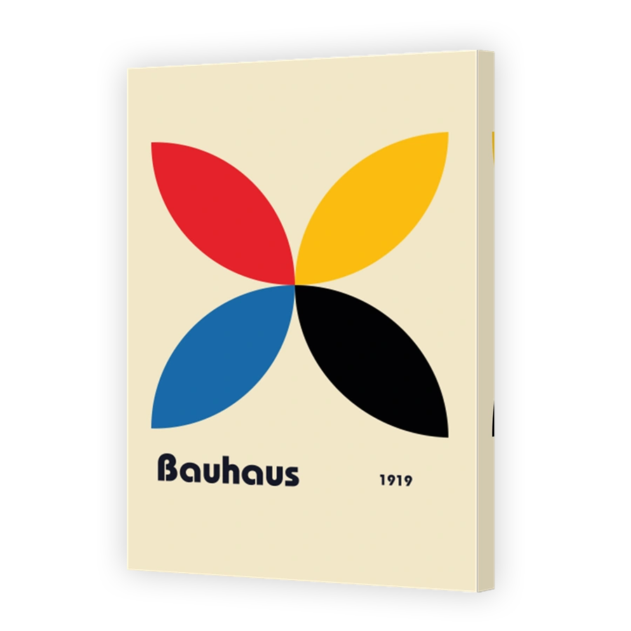 Bauhaus Geometric Logo Print
