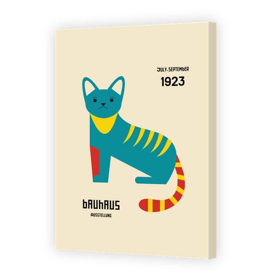 Bauhaus Cat Exhibition Poster