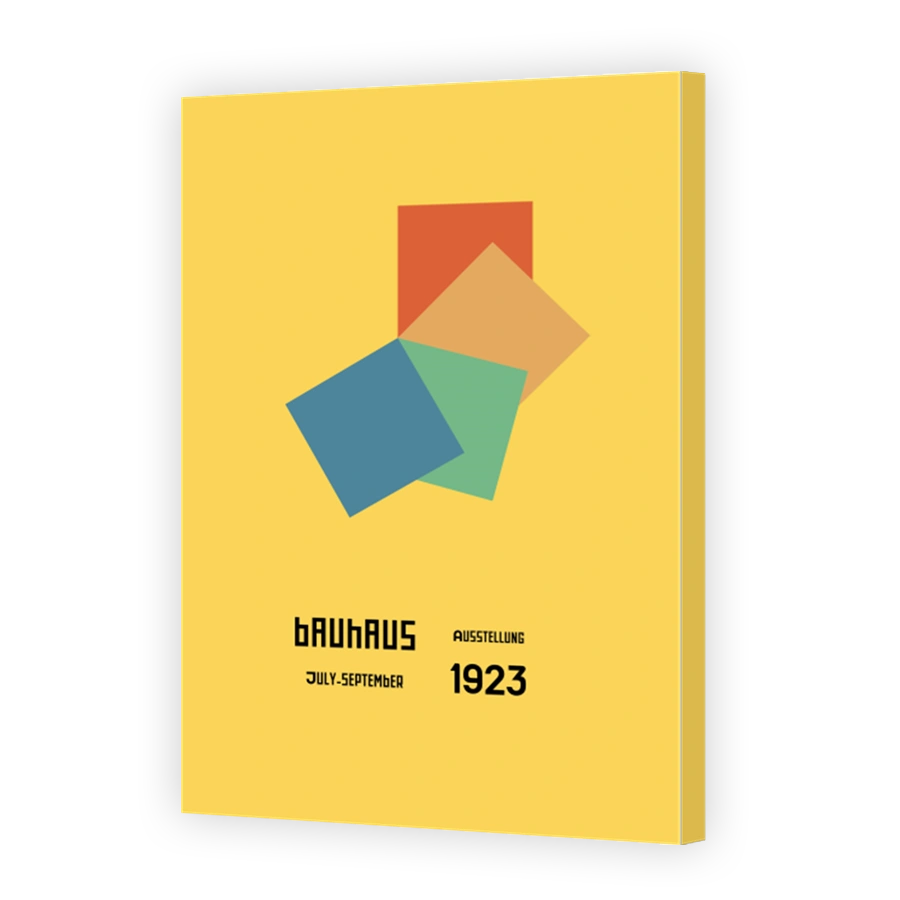 Geometric Bauhaus Exhibition Poster