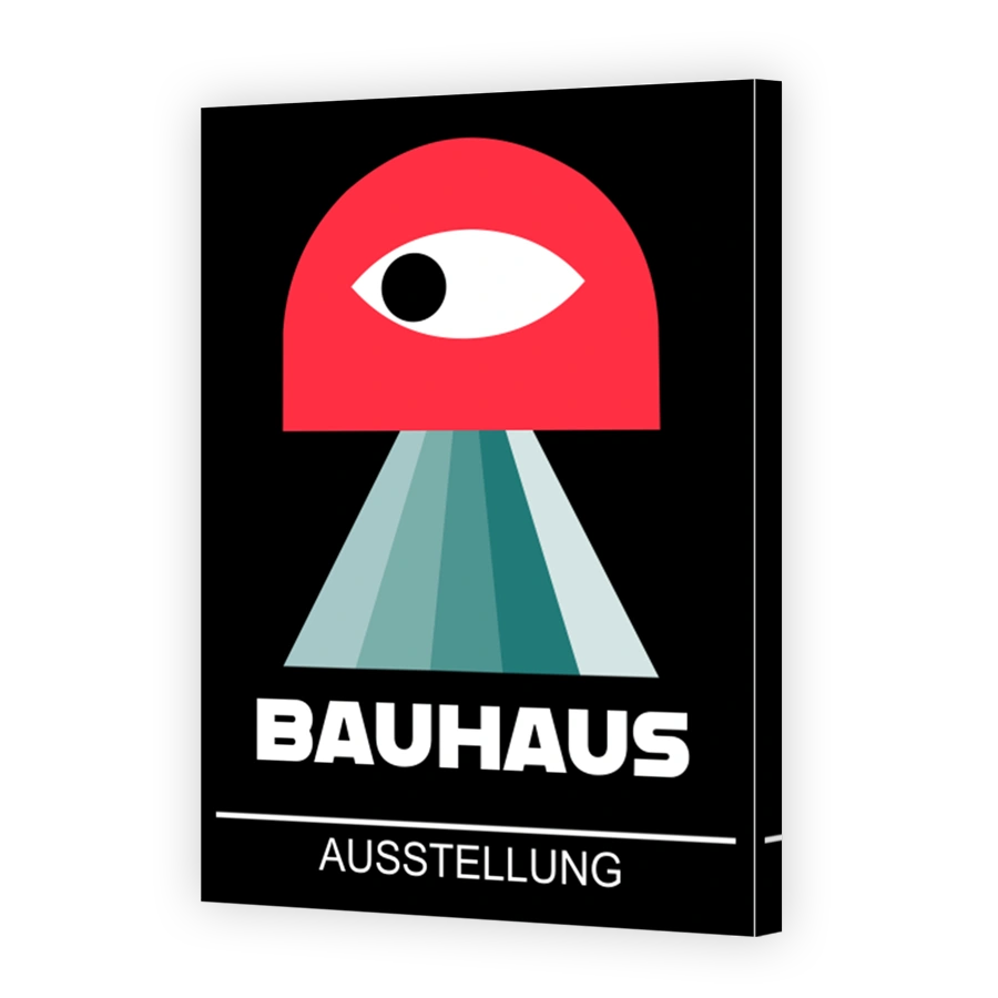 Bauhaus Exhibition Poster with Abstract Eye