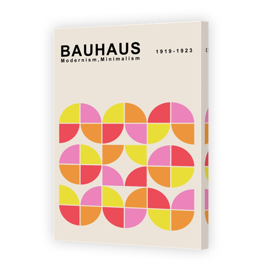 Bauhaus Geometric Poster with Modernist Design