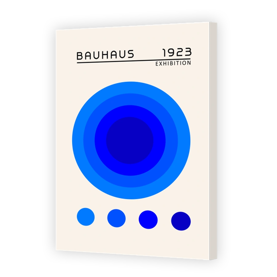 Abstract Blue Circles Digital Art