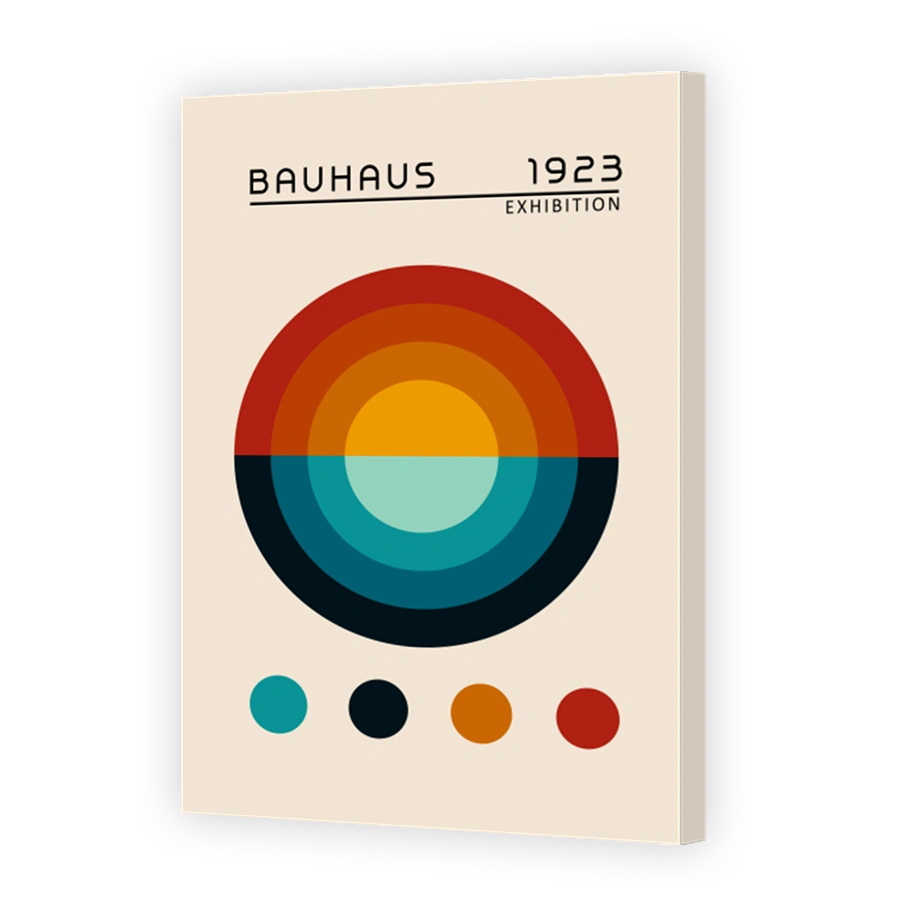 Abstract Bauhaus Exhibition Poster