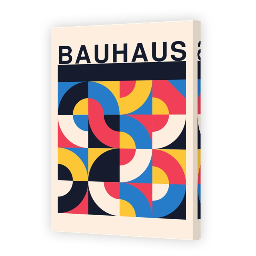 Bauhaus Abstract Geometric Art Poster