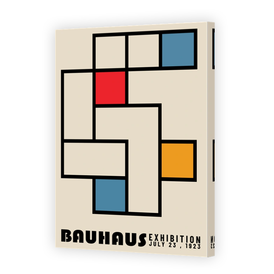 Bauhaus Exhibition Geometric Poster